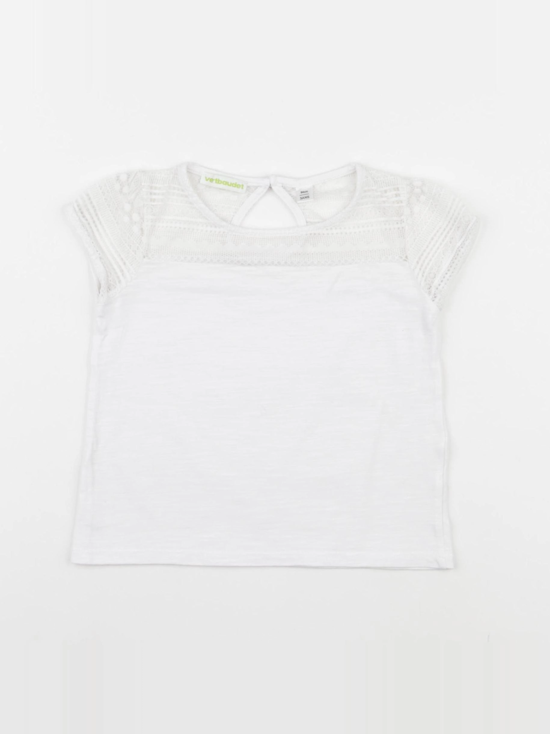 Vertbaudet - tee-shirt blanc - 3 ans