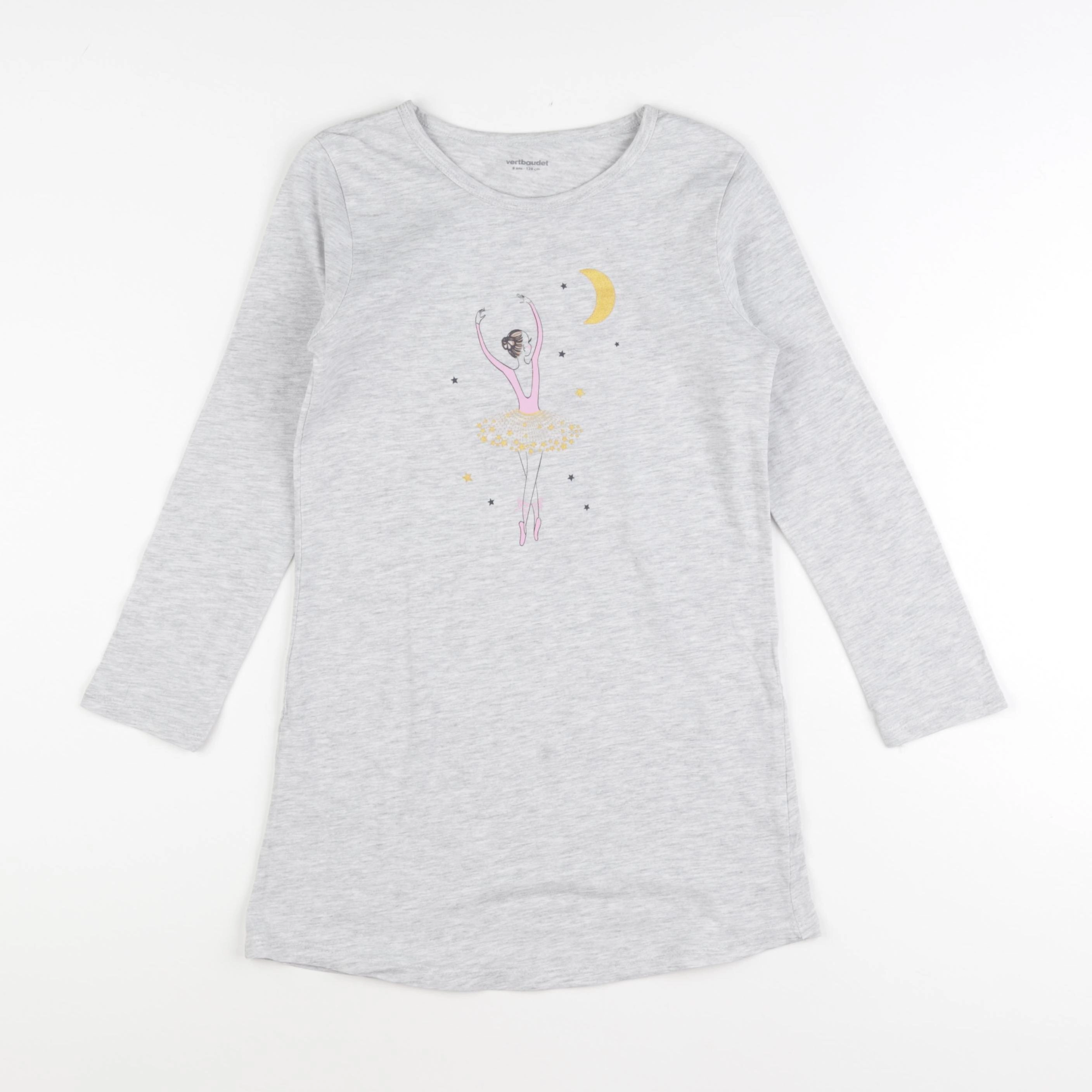 Vertbaudet - robe de chambre gris - 8 ans