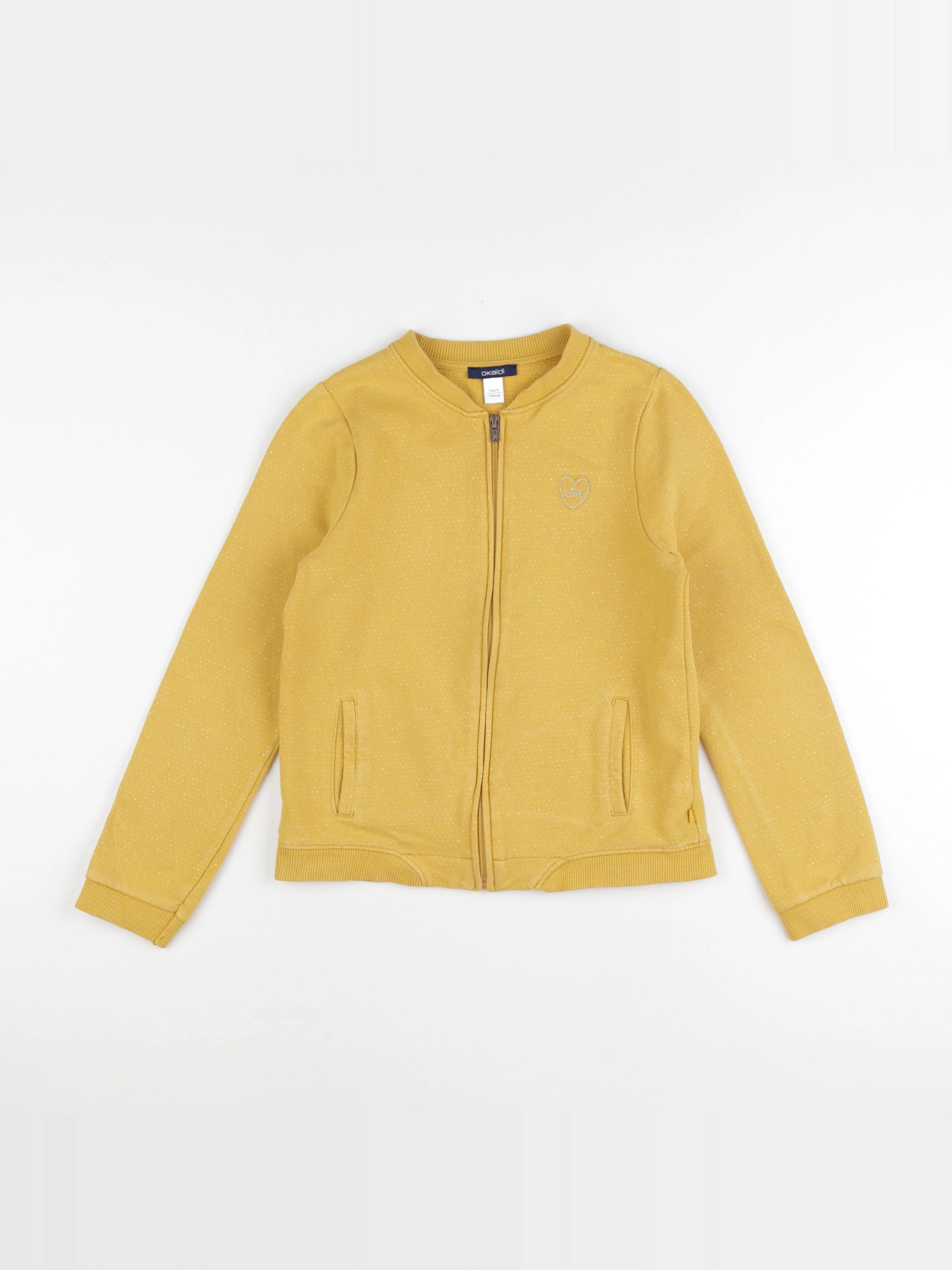 Okaidi - sweat jaune - 10 ans