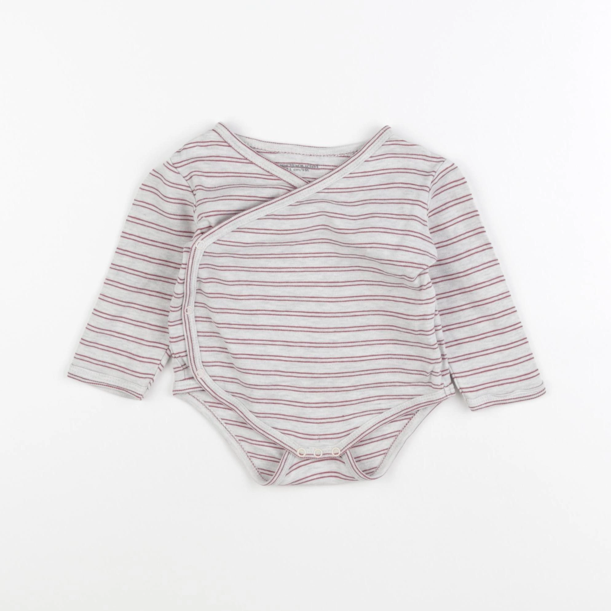 Vertbaudet - body rouge - 9 mois