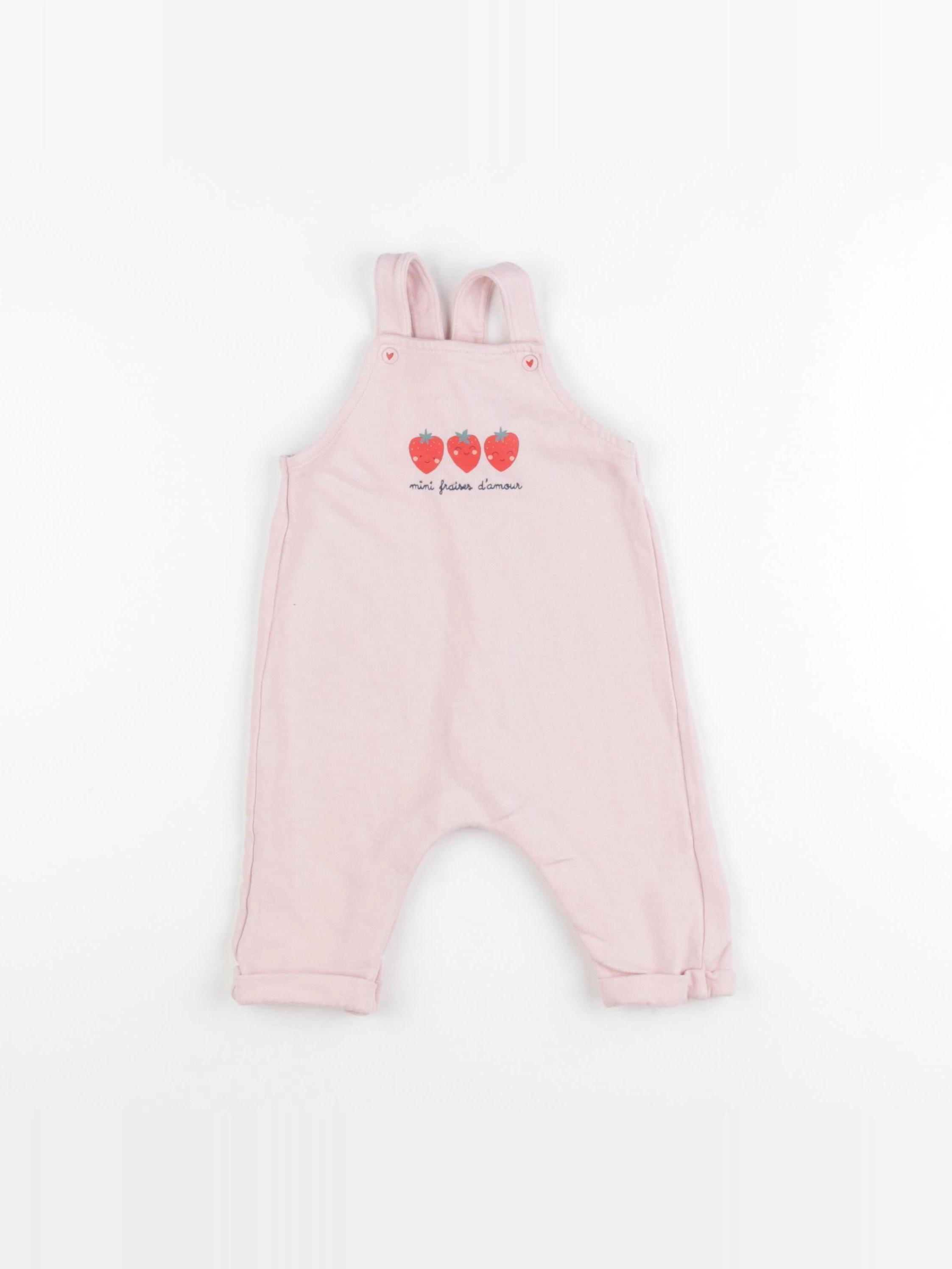 Vertbaudet - salopette rose - 6 mois