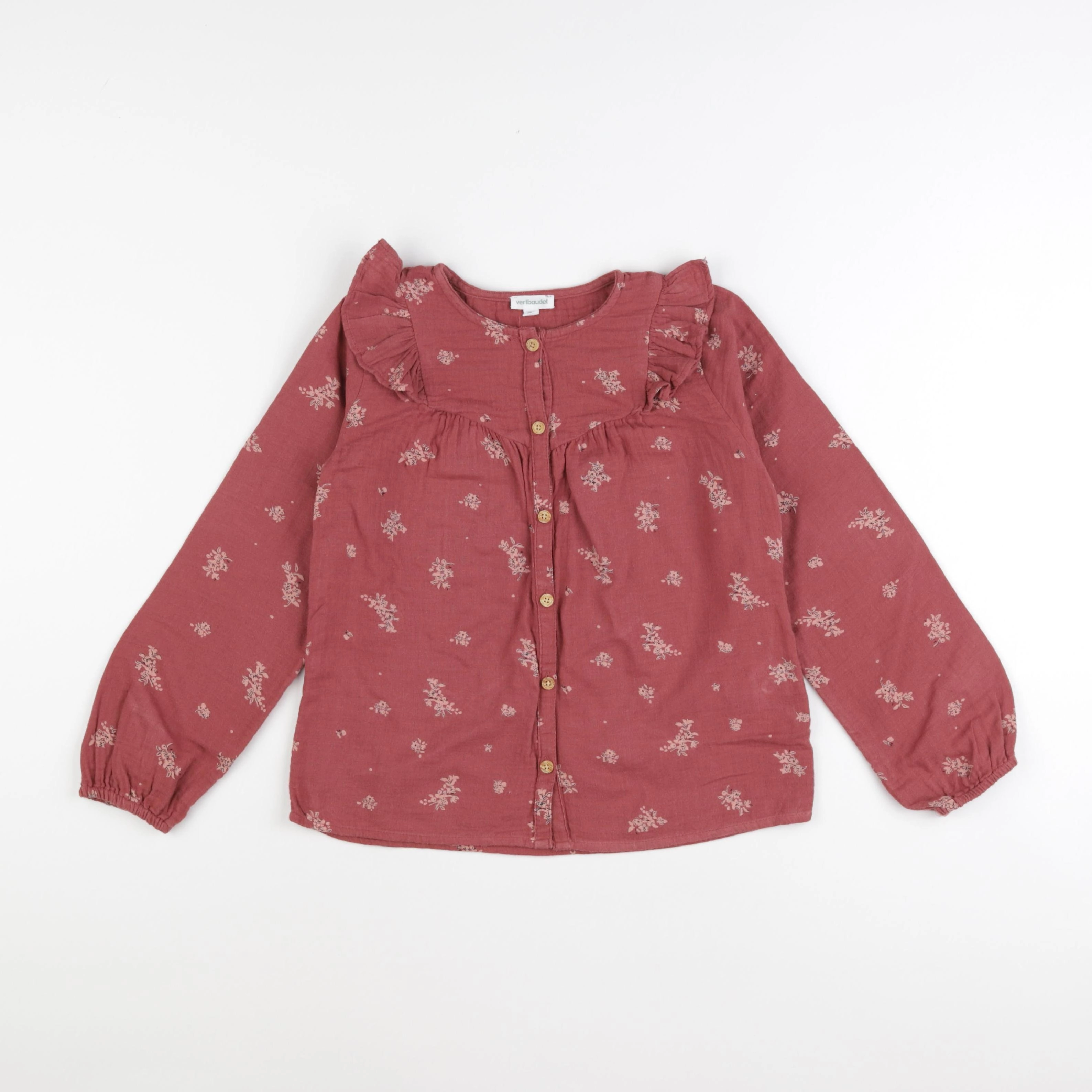 Vertbaudet - blouse rose - 8 ans