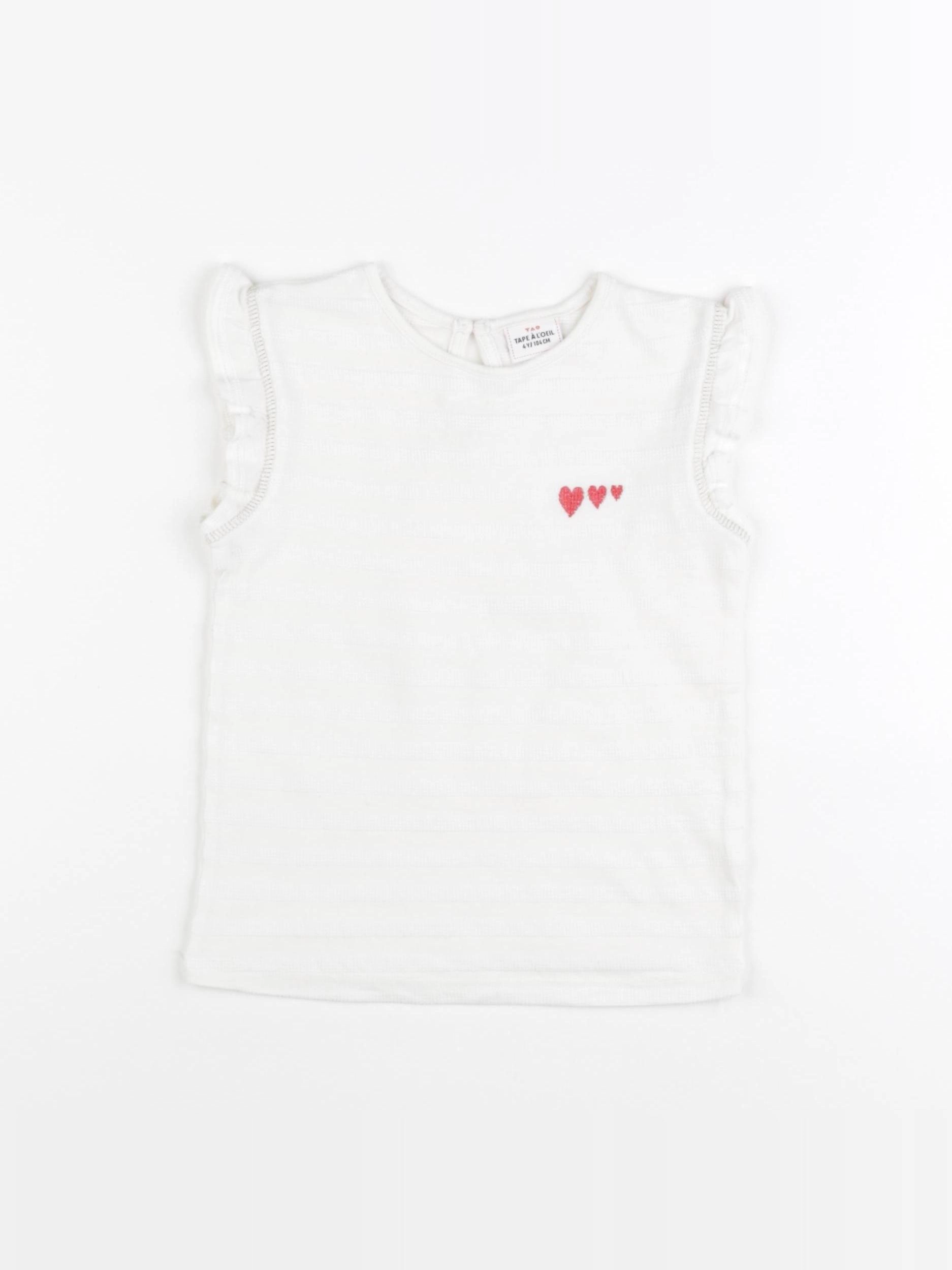 Tape à l'oeil - tee-shirt blanc - 4 ans