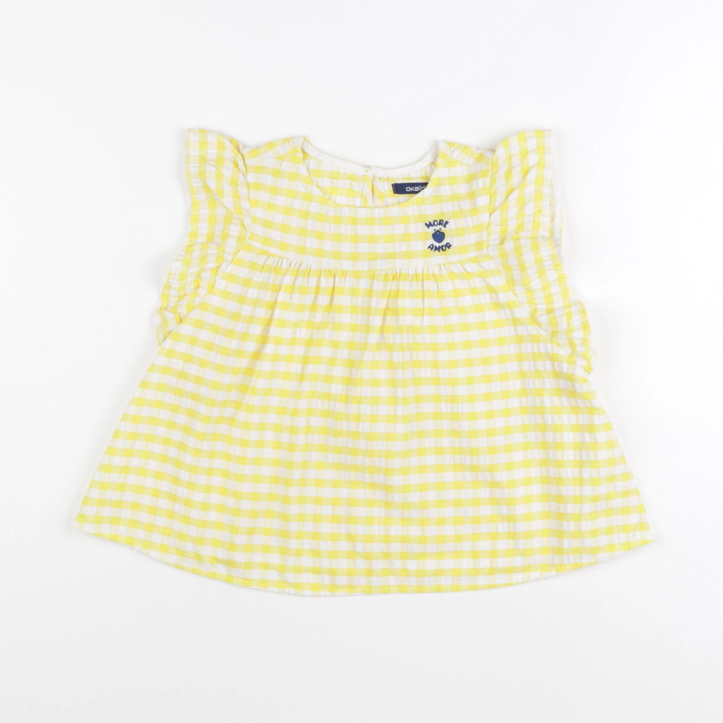 Okaidi - blouse jaune - 4 ans