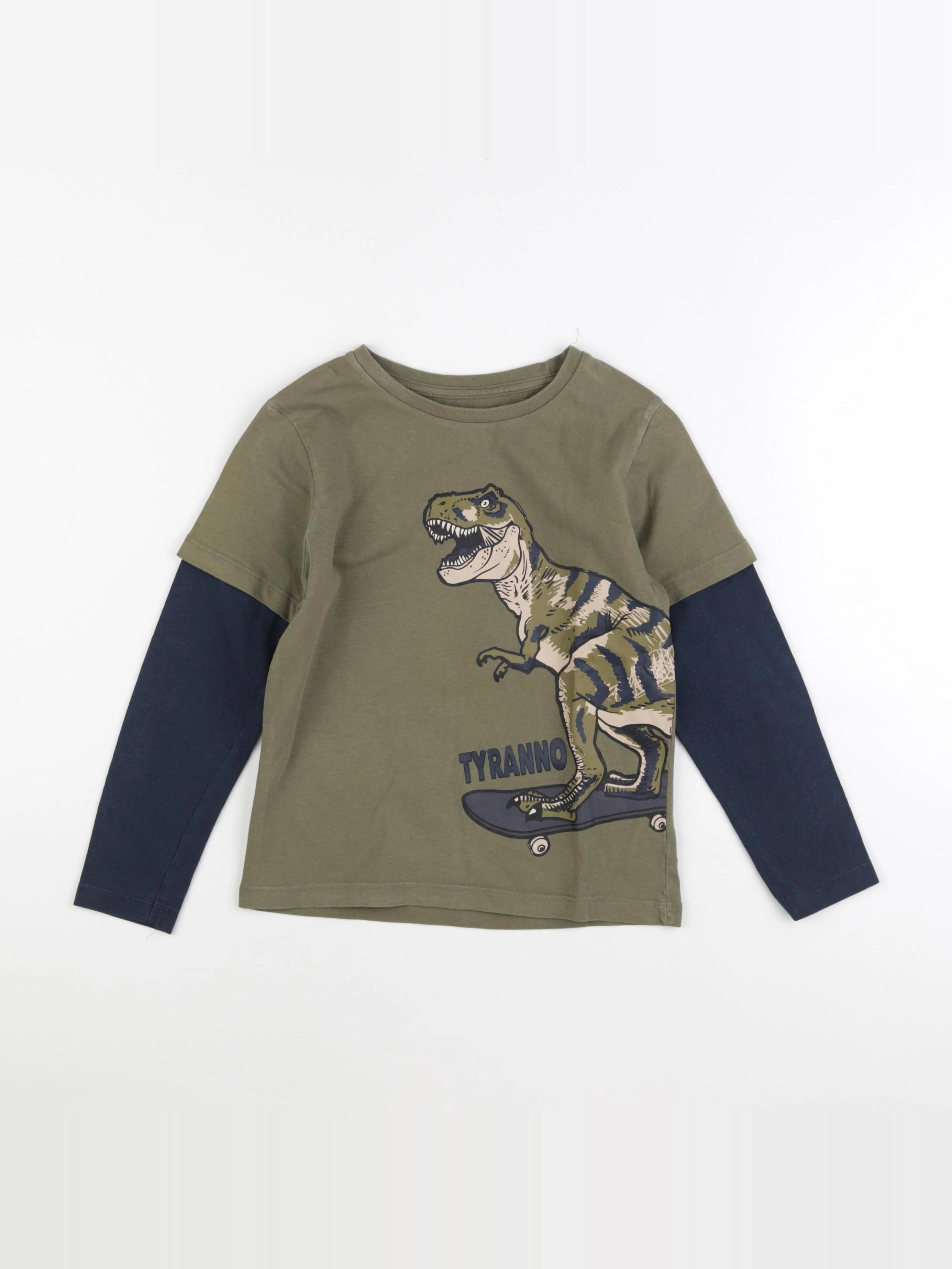 Vertbaudet - tee-shirt vert - 8 ans