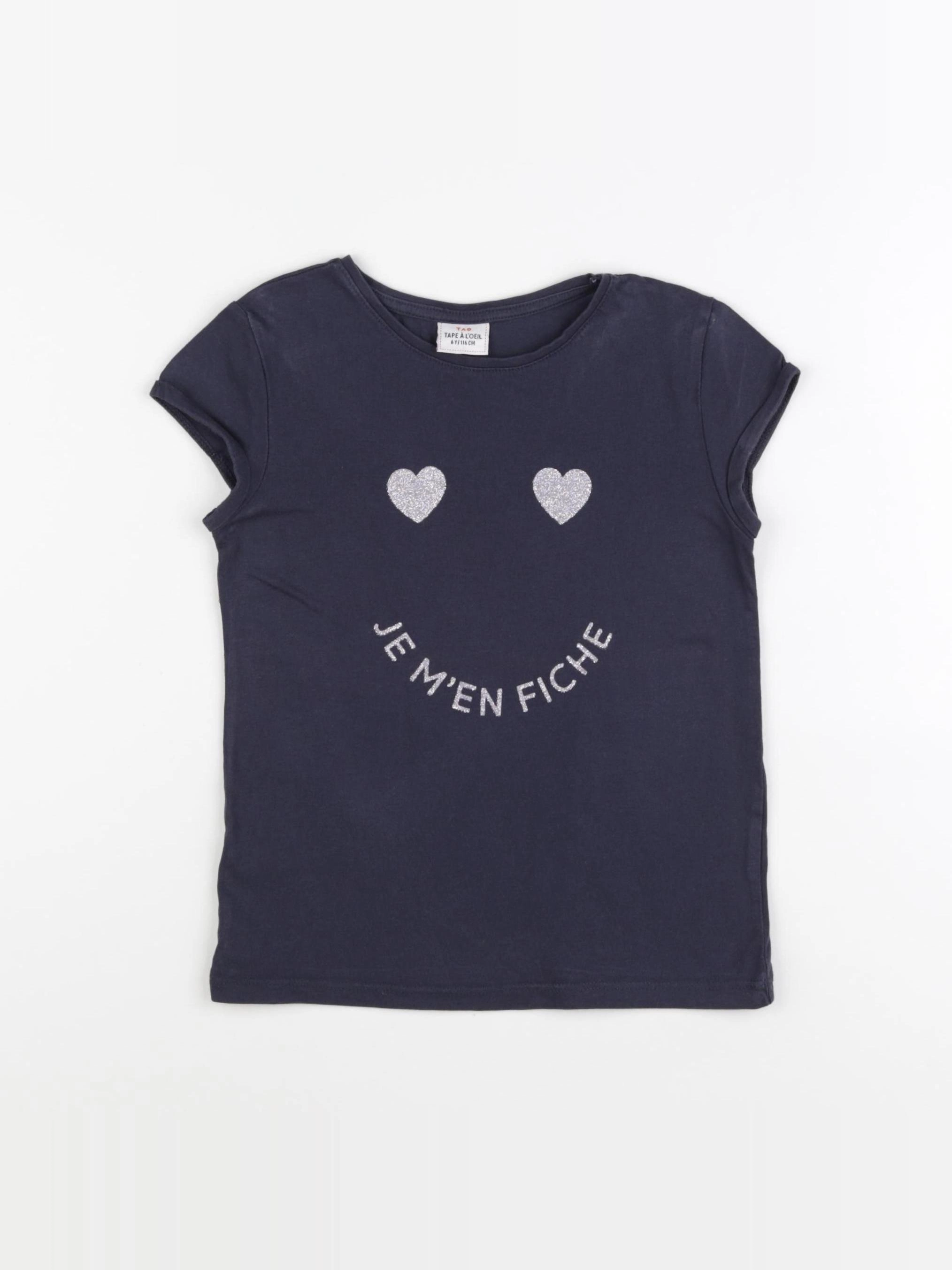Tape à l'oeil - tee-shirt bleu - 6 ans