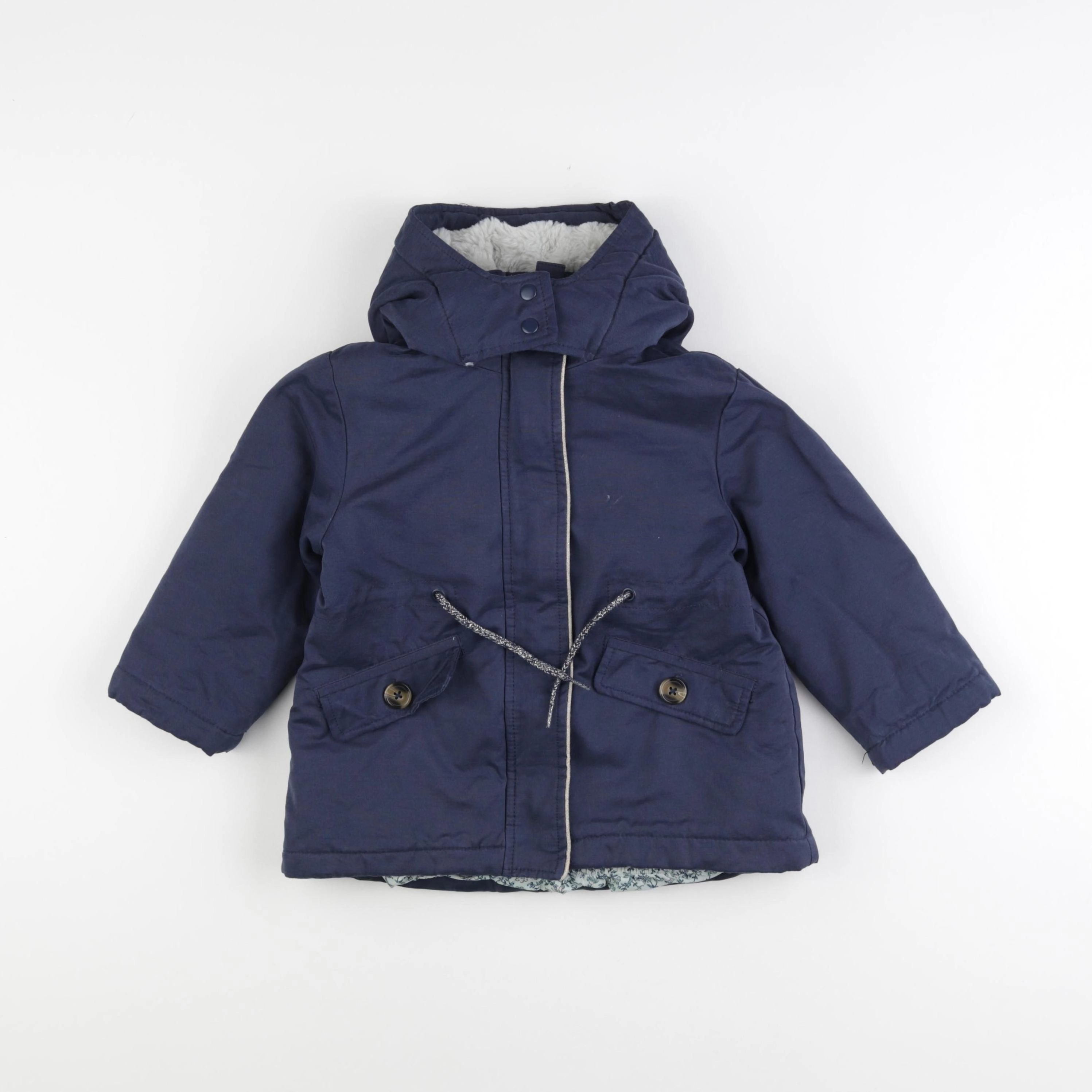 Vertbaudet - parka bleu - 3 ans