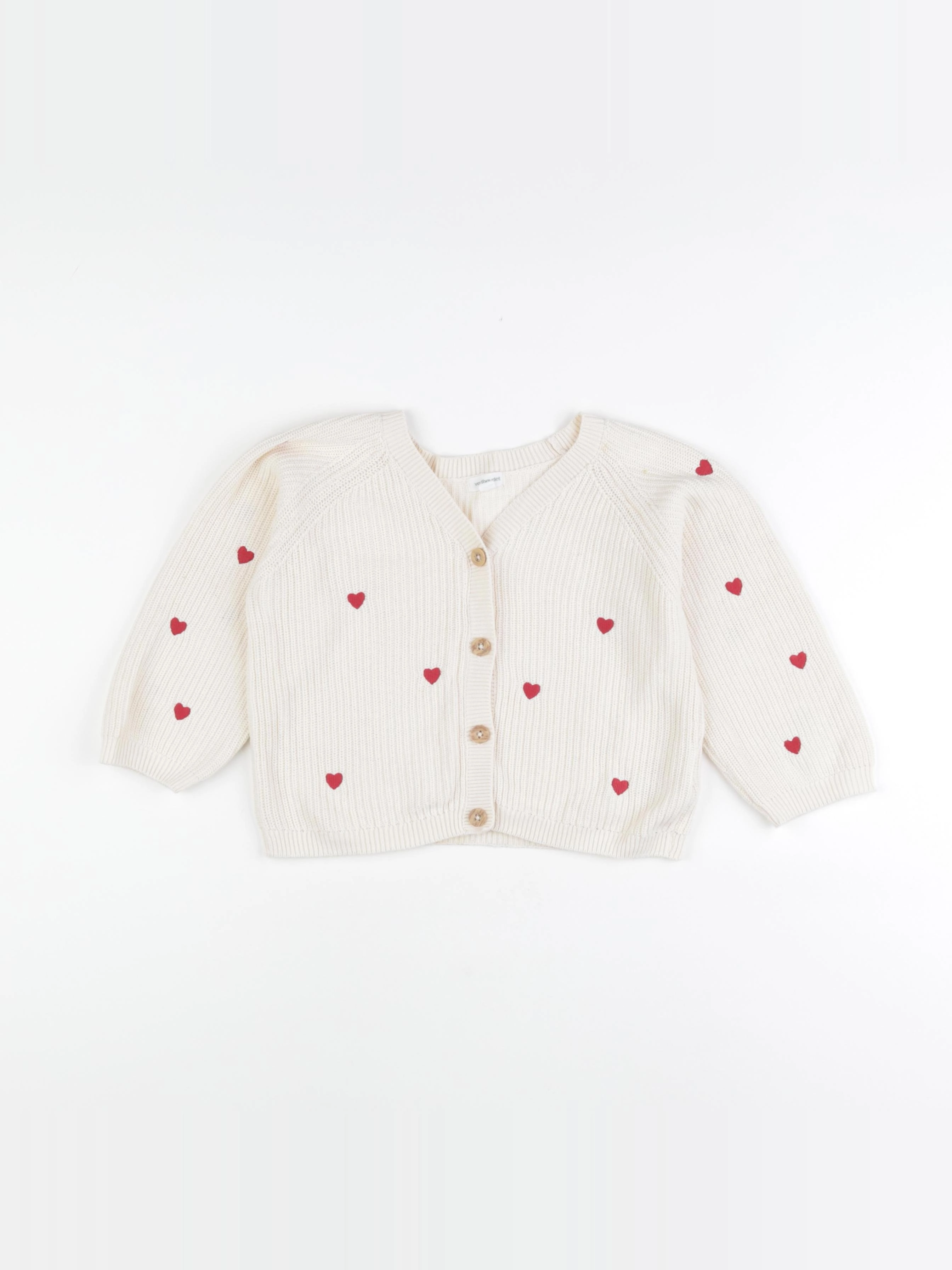 Vertbaudet - gilet beige - 36 mois