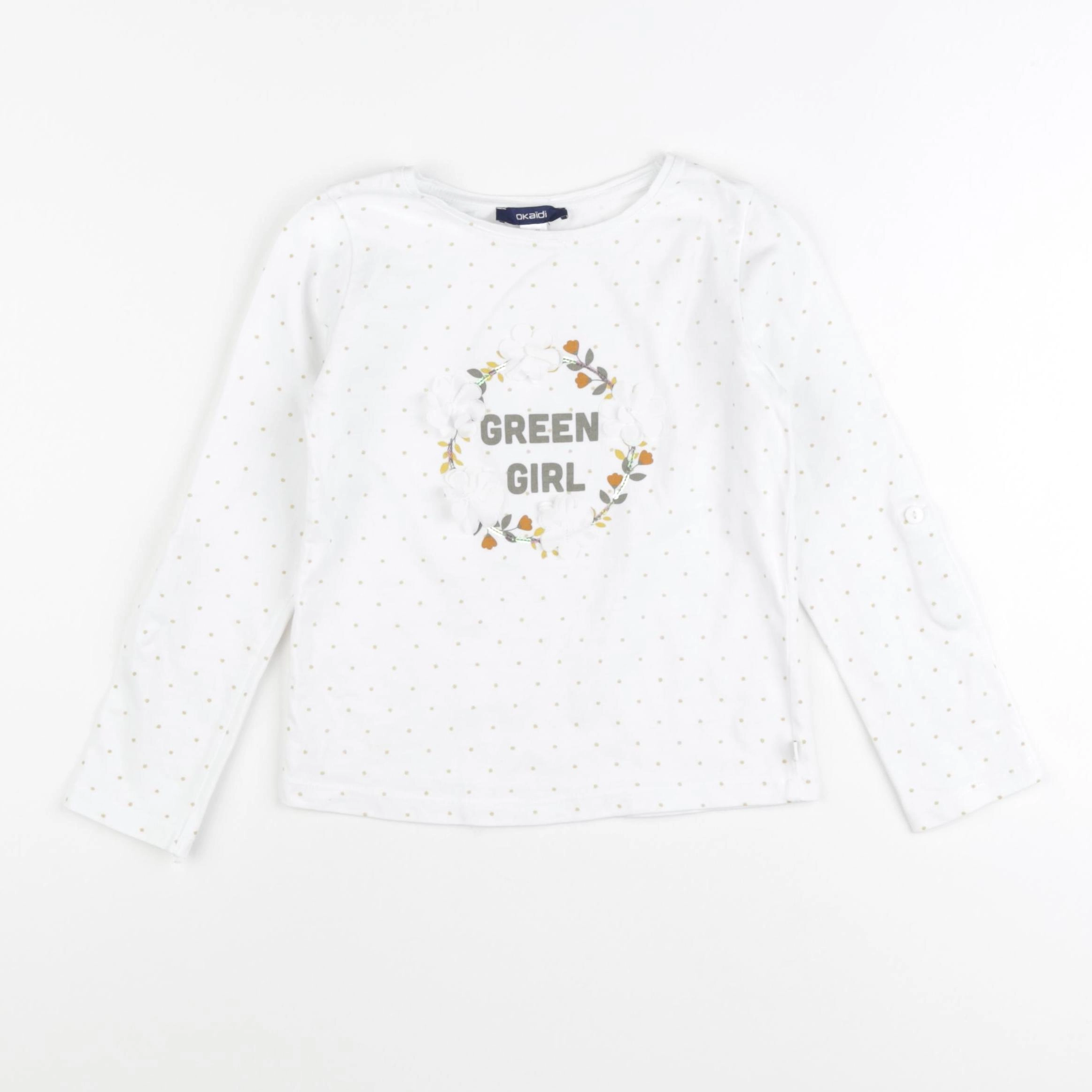 Okaidi - tee-shirt blanc - 5 ans
