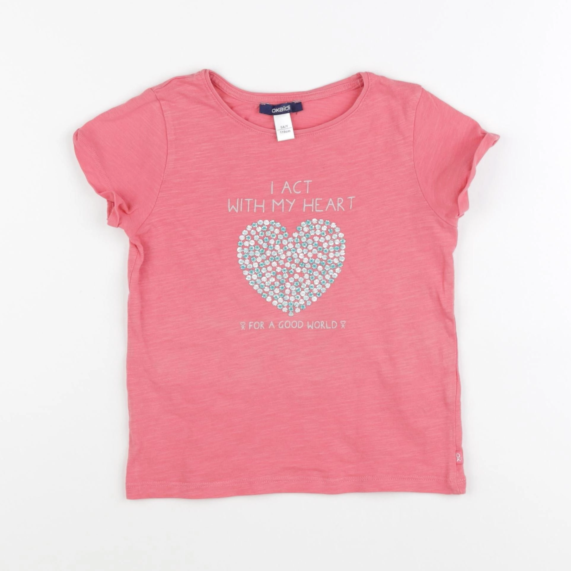 Okaidi - tee-shirt rose - 5 ans