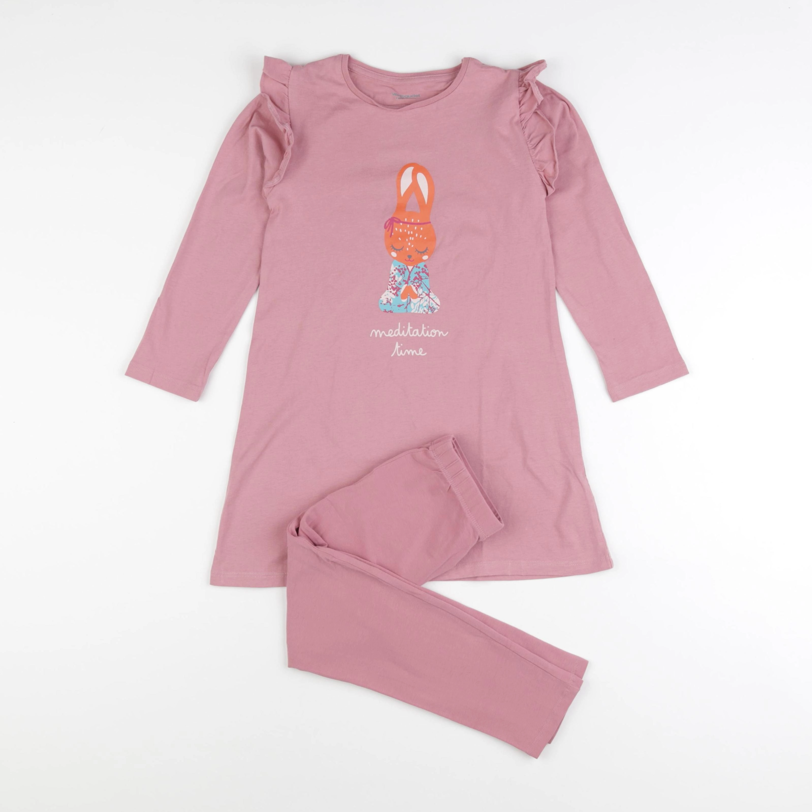 Vertbaudet - pyjama coton rose - 5 ans