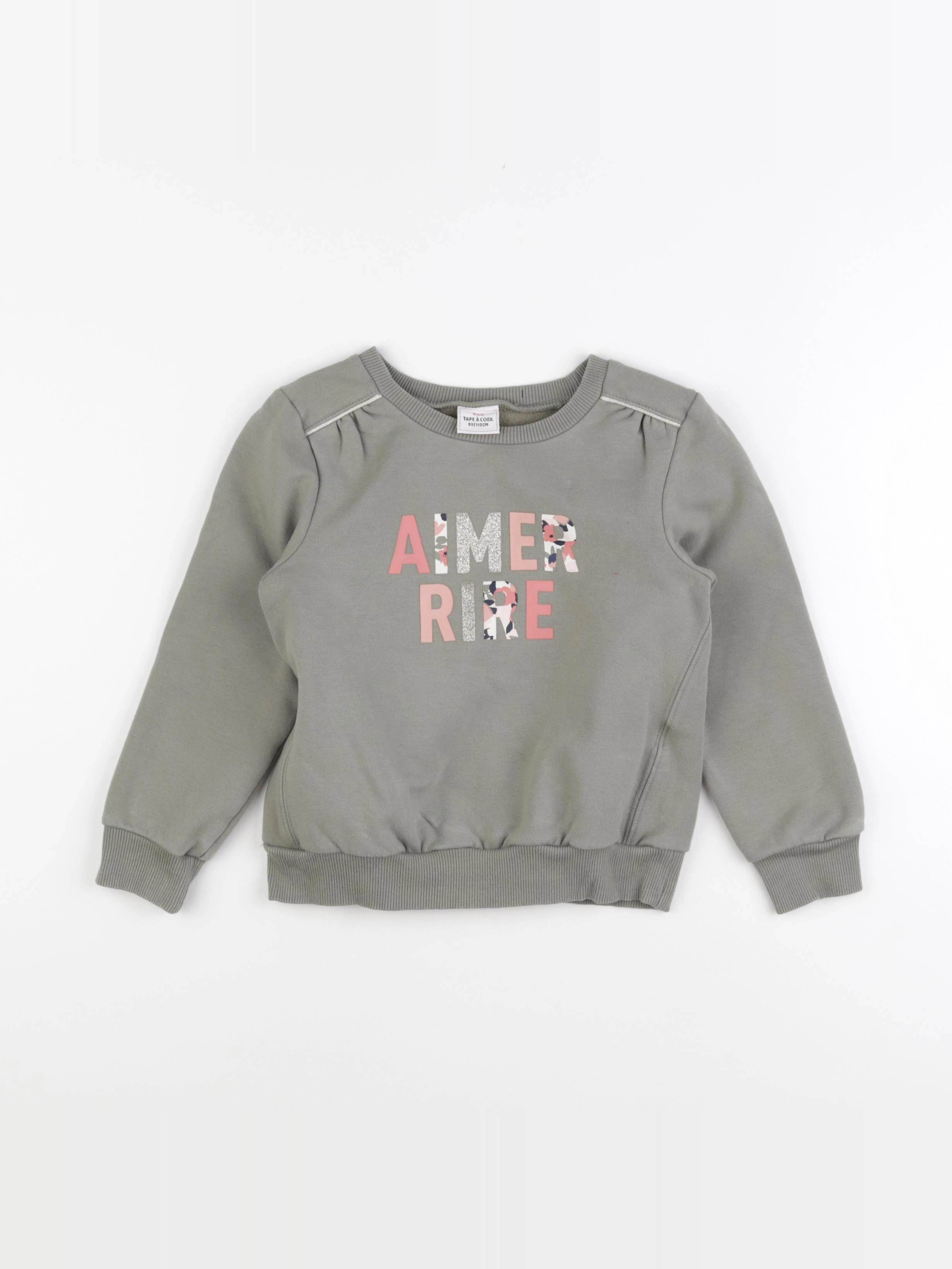 Tape à l'oeil - sweat vert - 5 ans