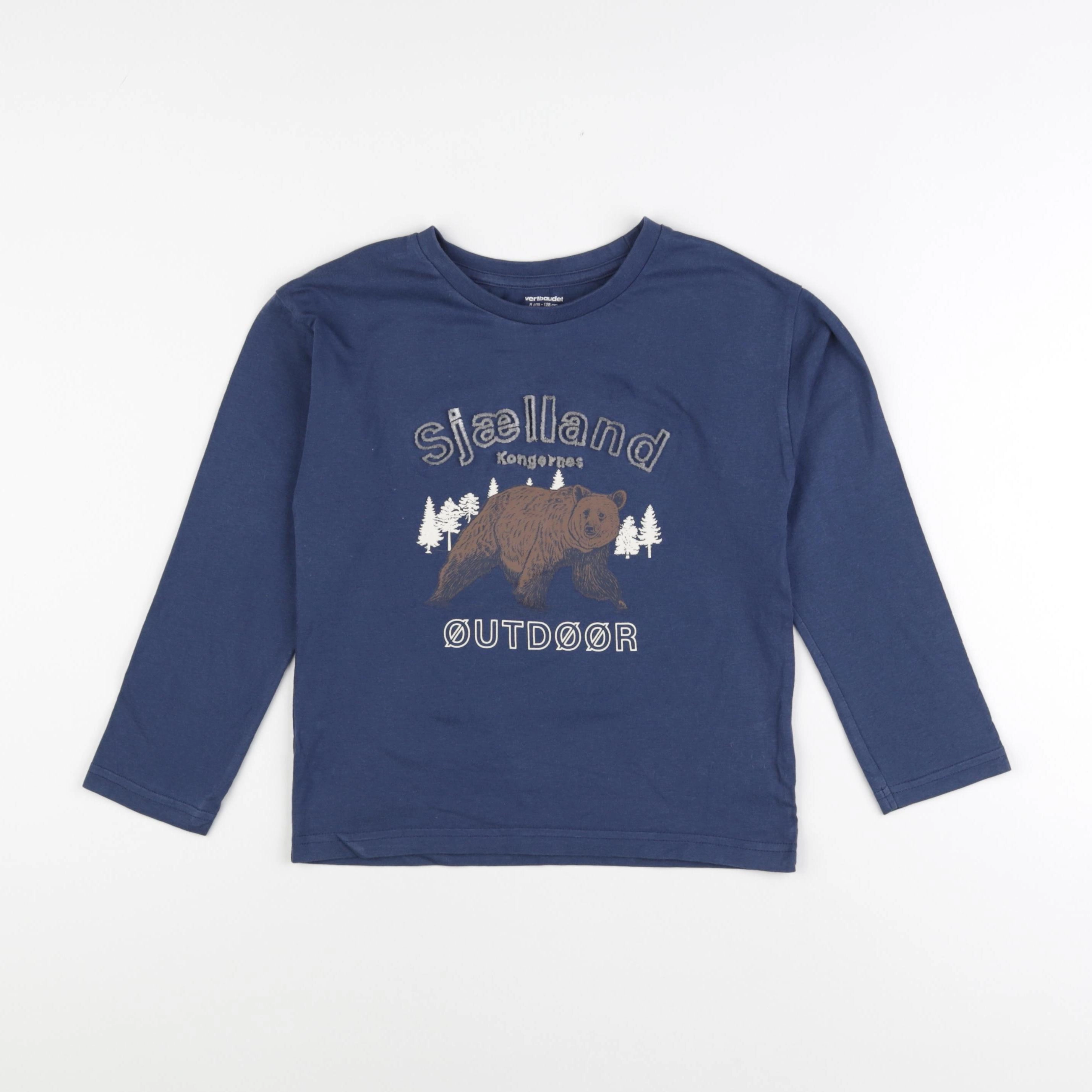 Vertbaudet - tee-shirt bleu - 8 ans