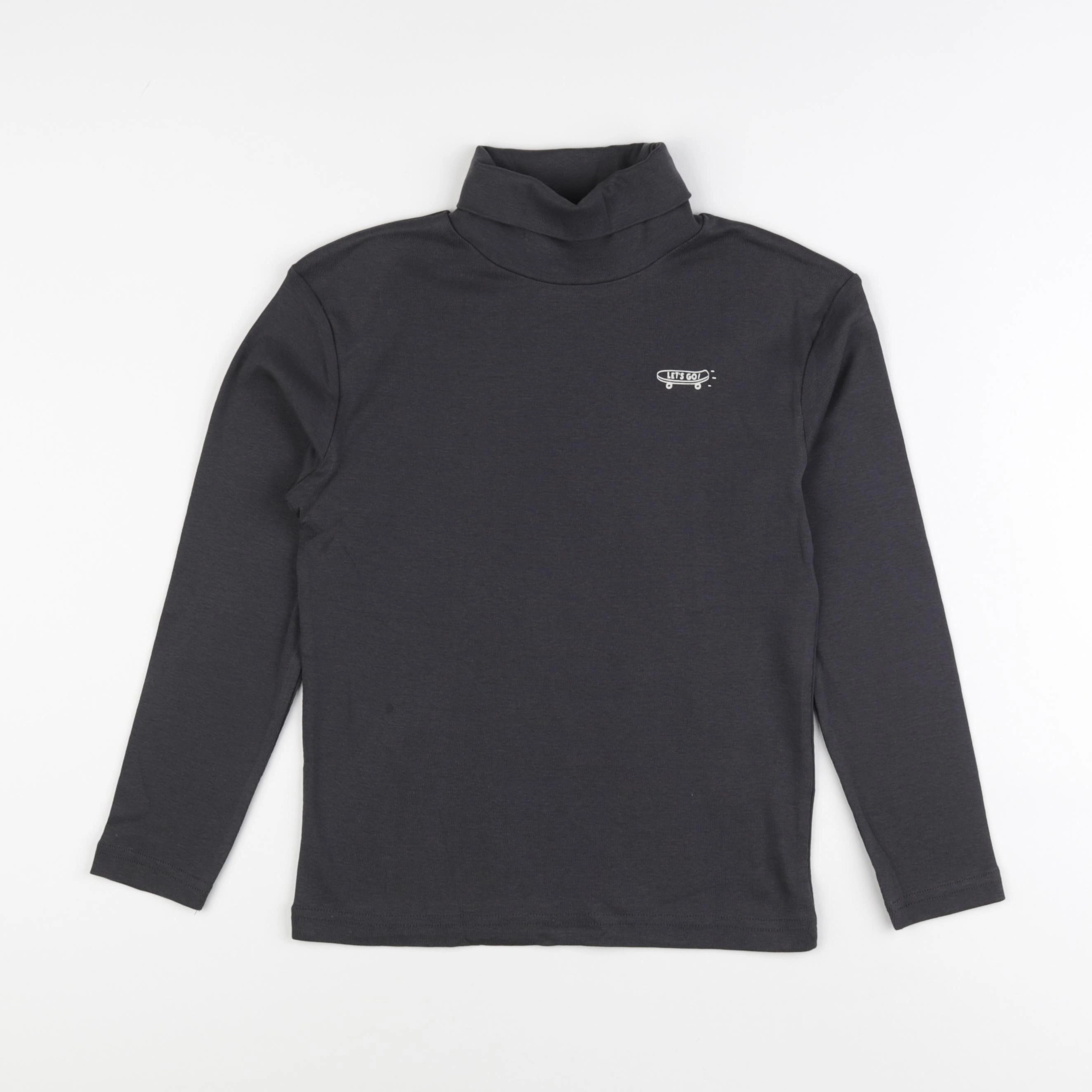 Vertbaudet - sous-pull gris - 8 ans