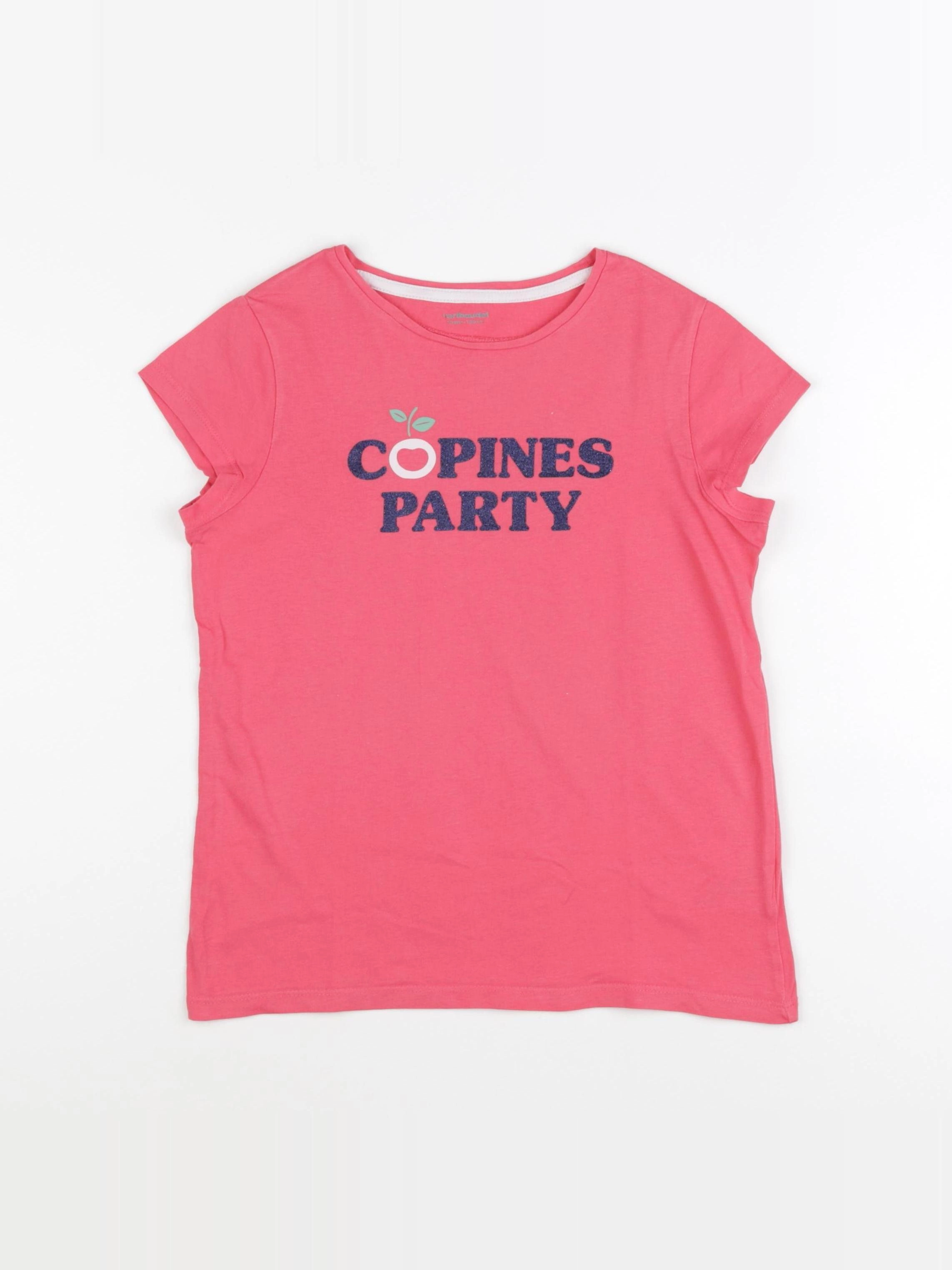 Vertbaudet - tee-shirt rose - 10 ans