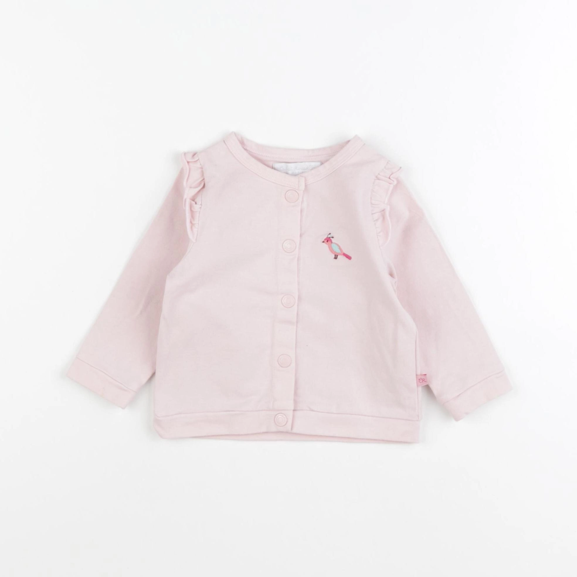 Cadet Rousselle - sweat rose - 6 mois
