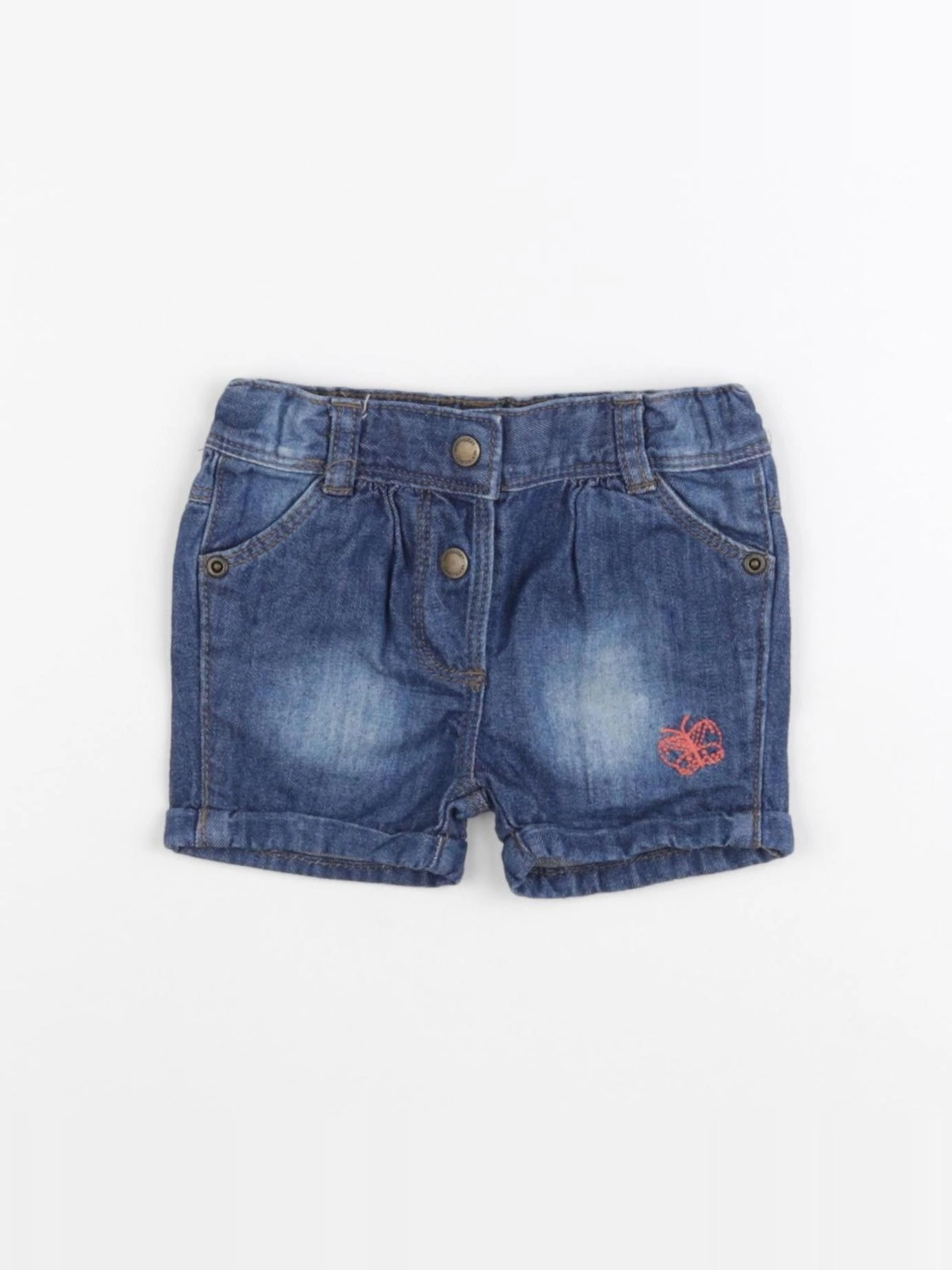 Vertbaudet - short bleu - 3 mois