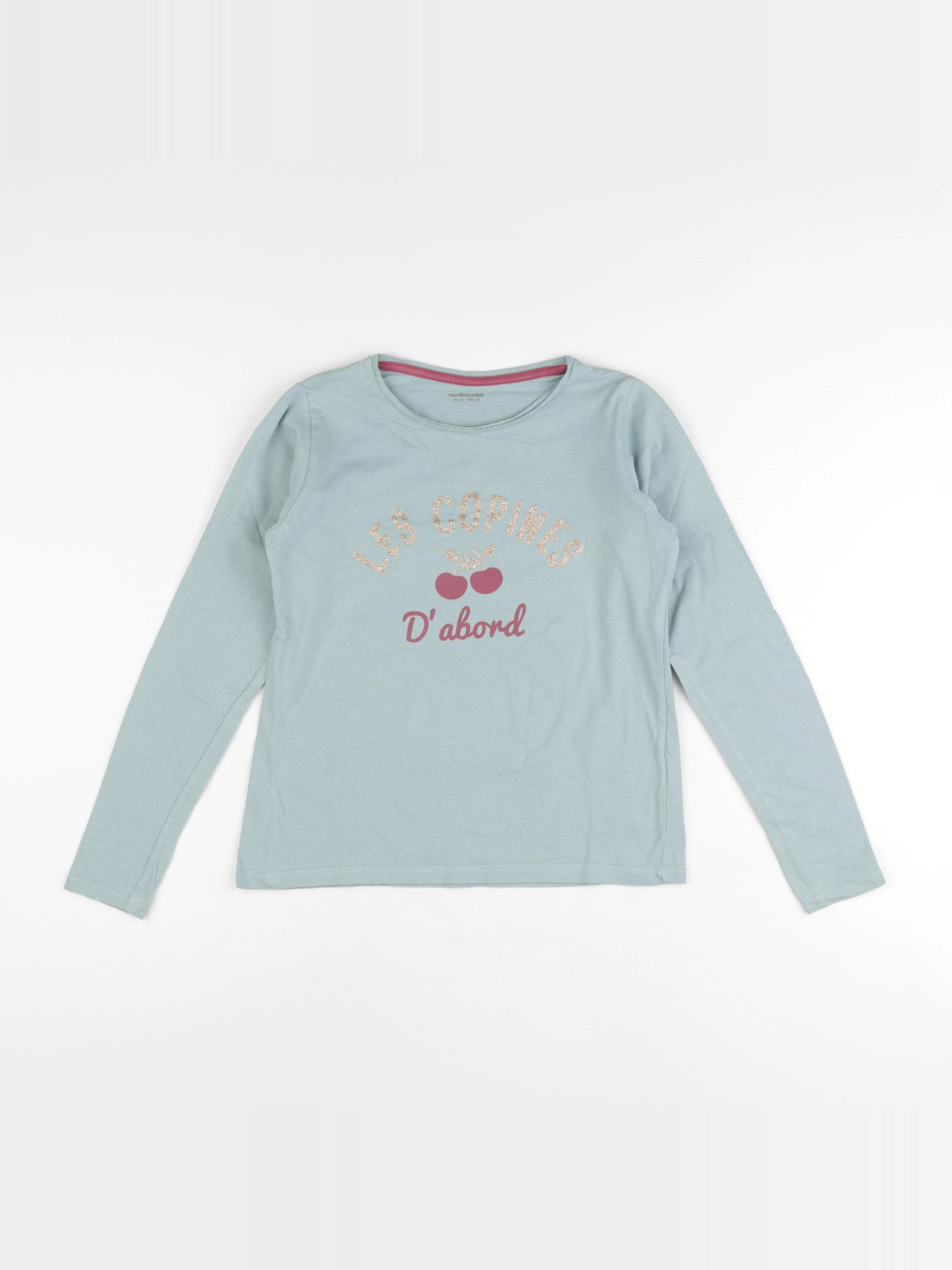 Vertbaudet - tee-shirt vert - 10 ans