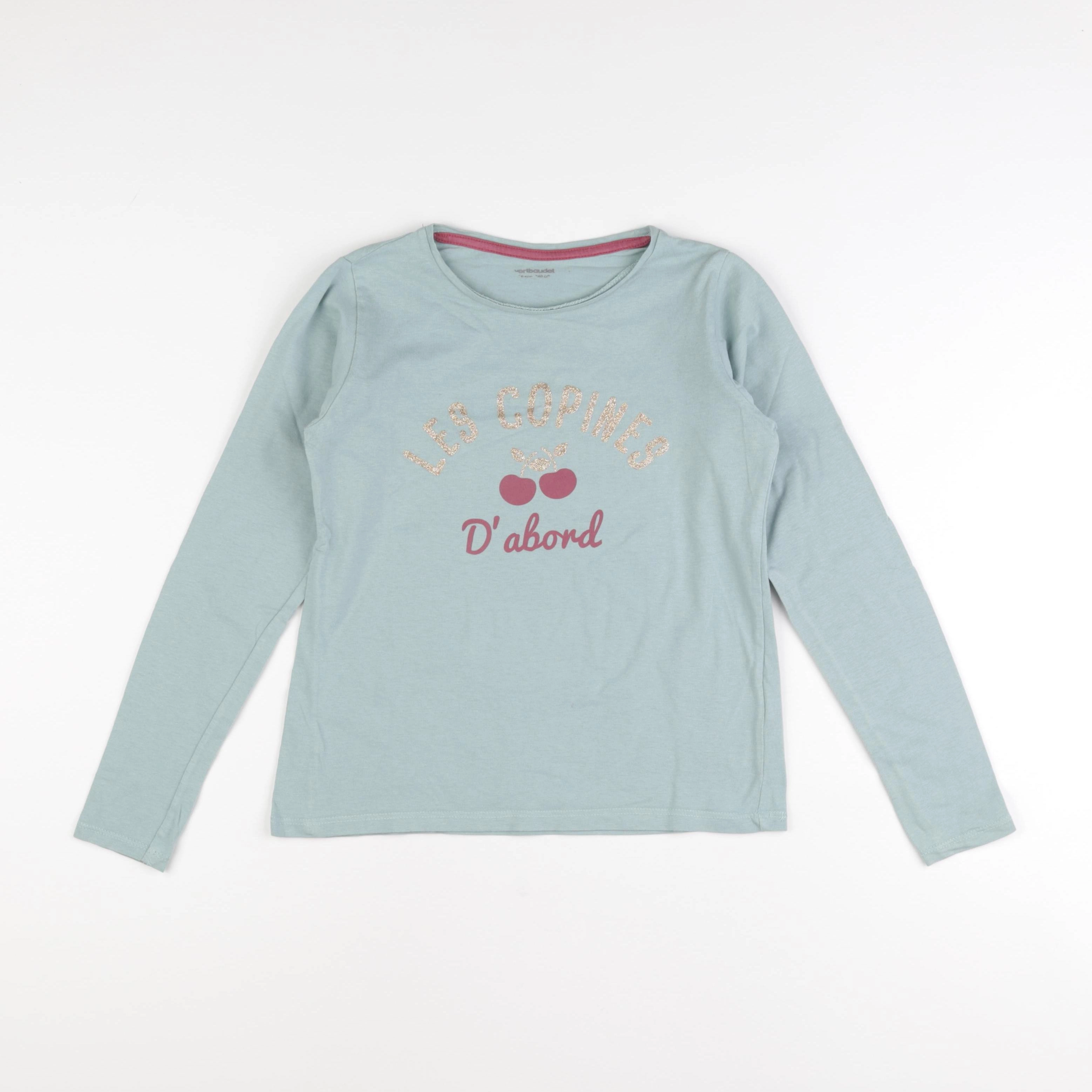 Vertbaudet - tee-shirt vert - 10 ans