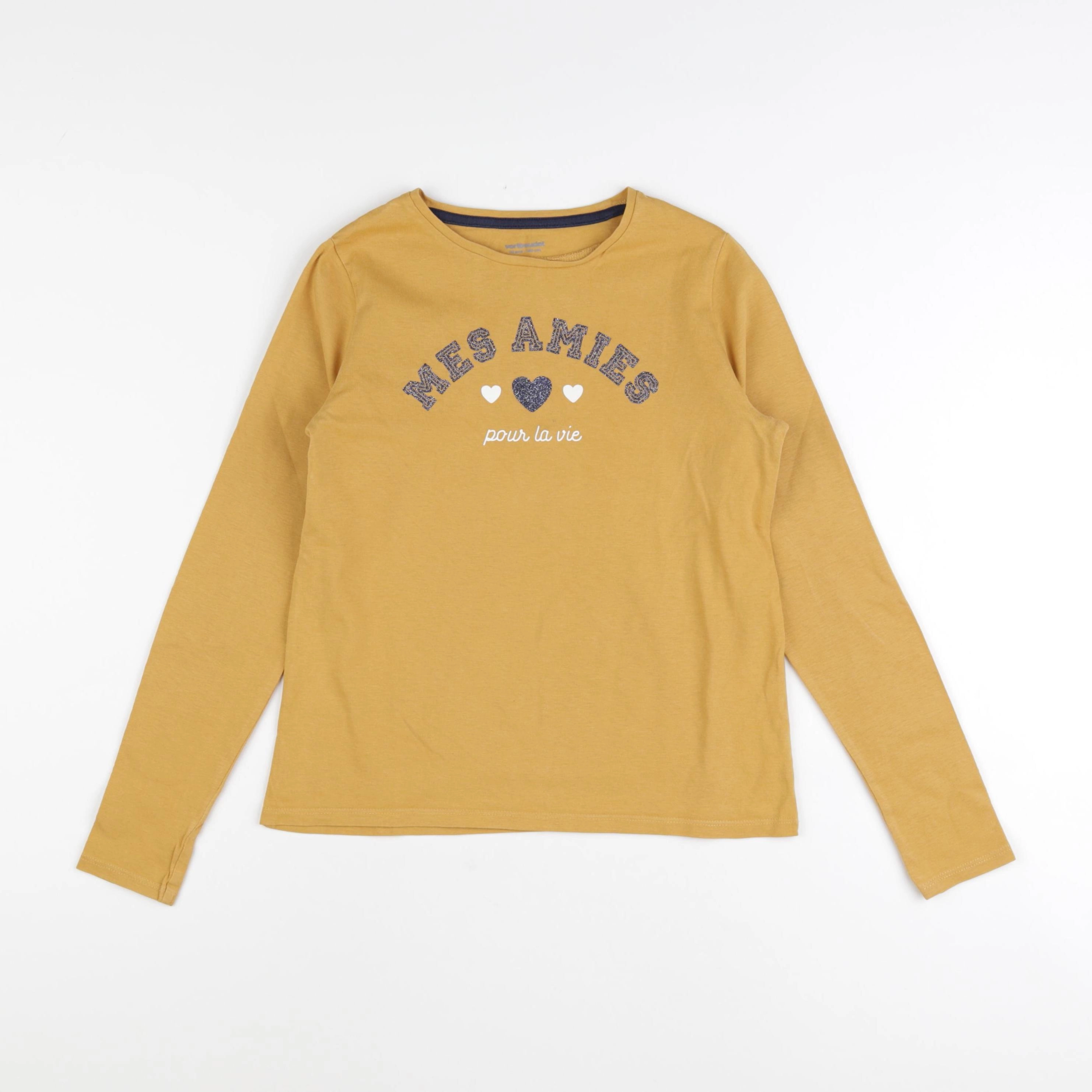 Vertbaudet - tee-shirt jaune - 10 ans