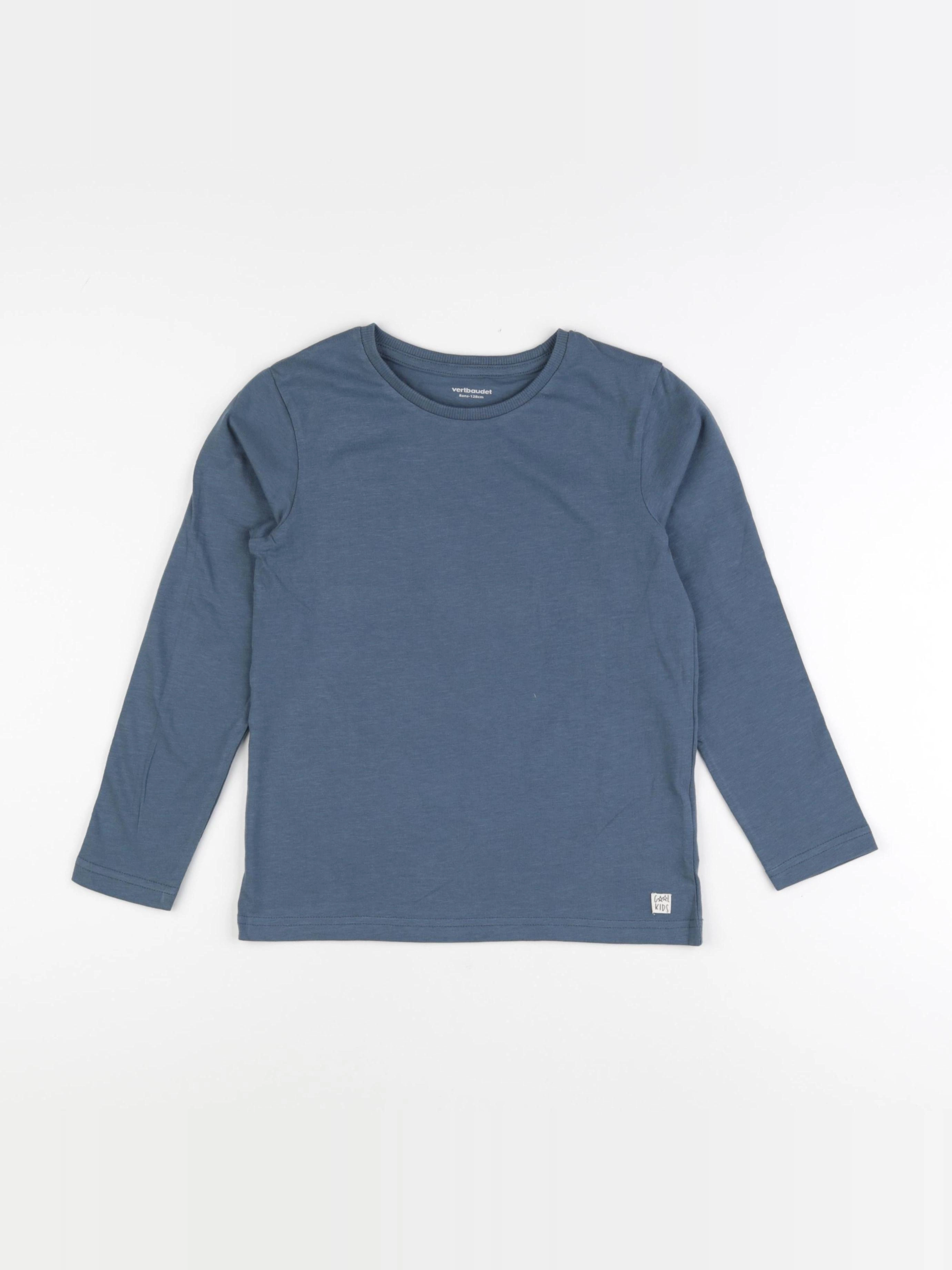 Vertbaudet - tee-shirt bleu - 8 ans