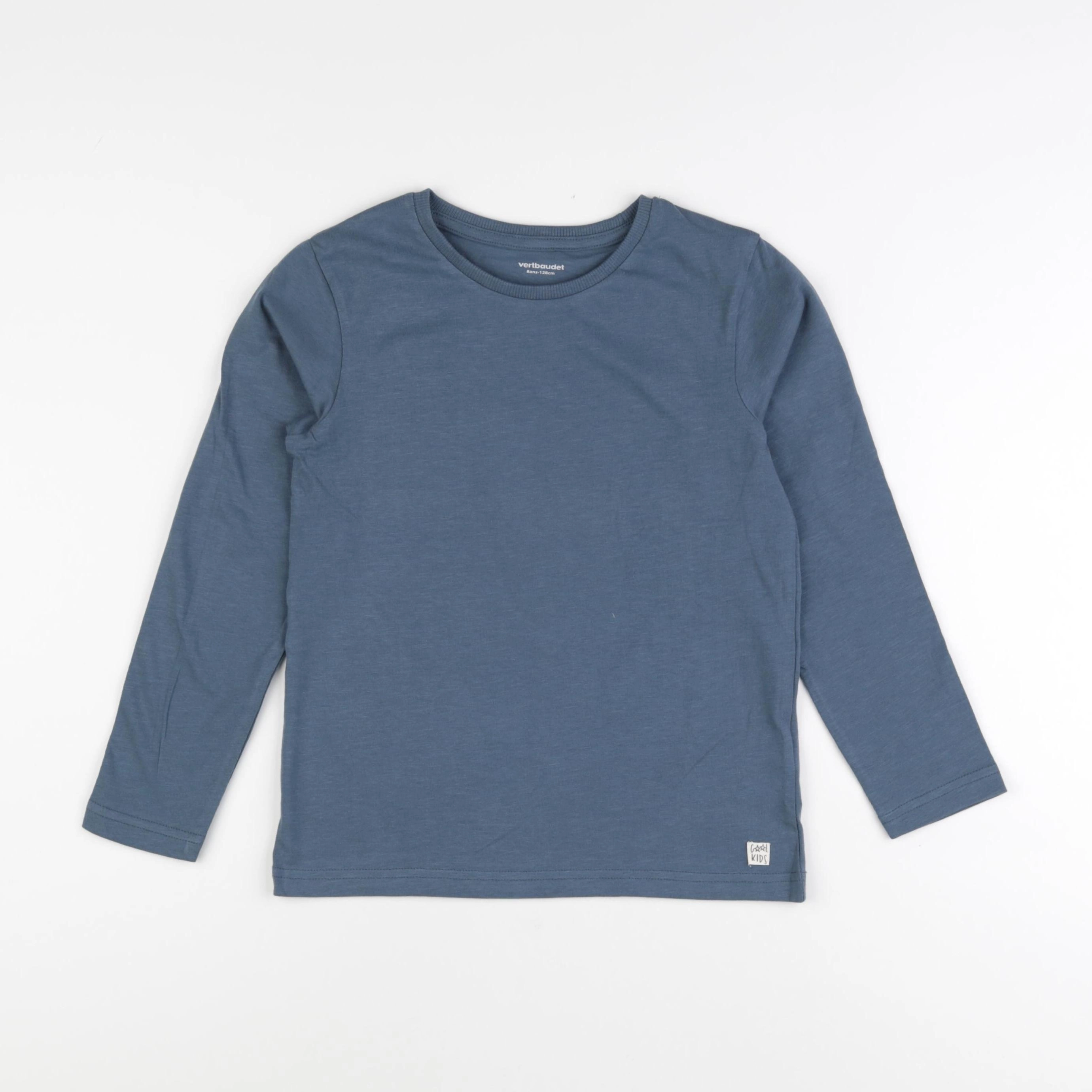Vertbaudet - tee-shirt bleu - 8 ans