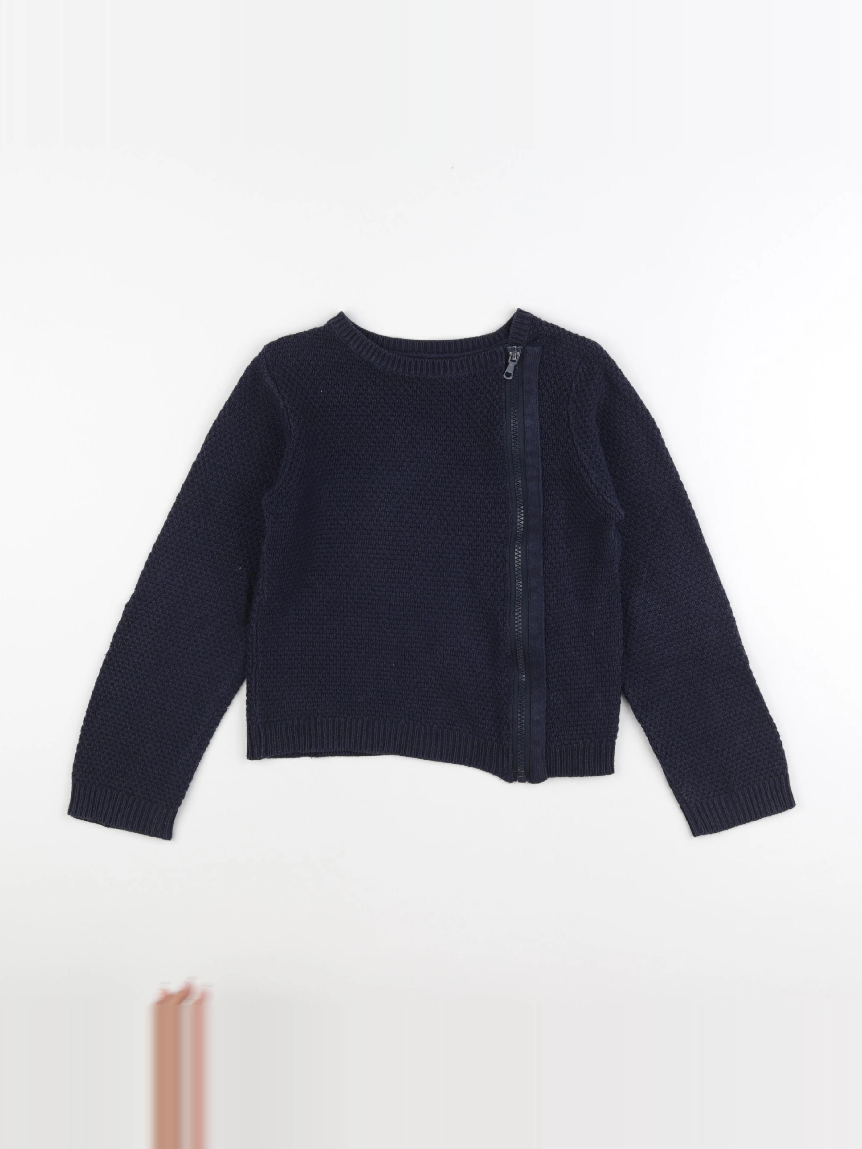 Vertbaudet - gilet bleu - 8 ans