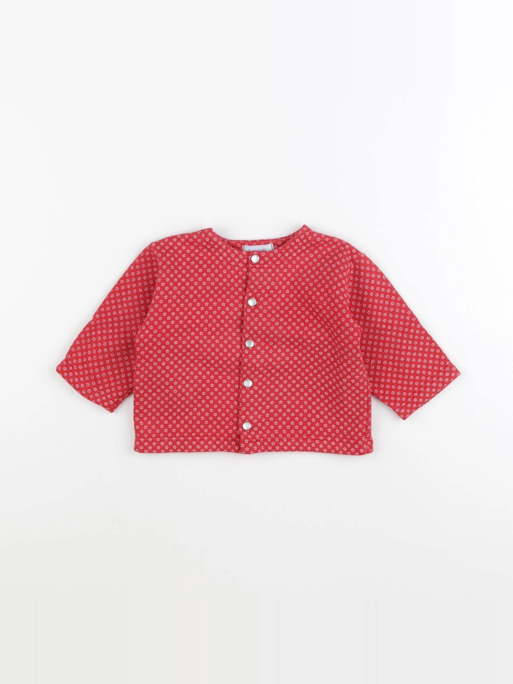 Jacadi - gilet rouge - 6 mois