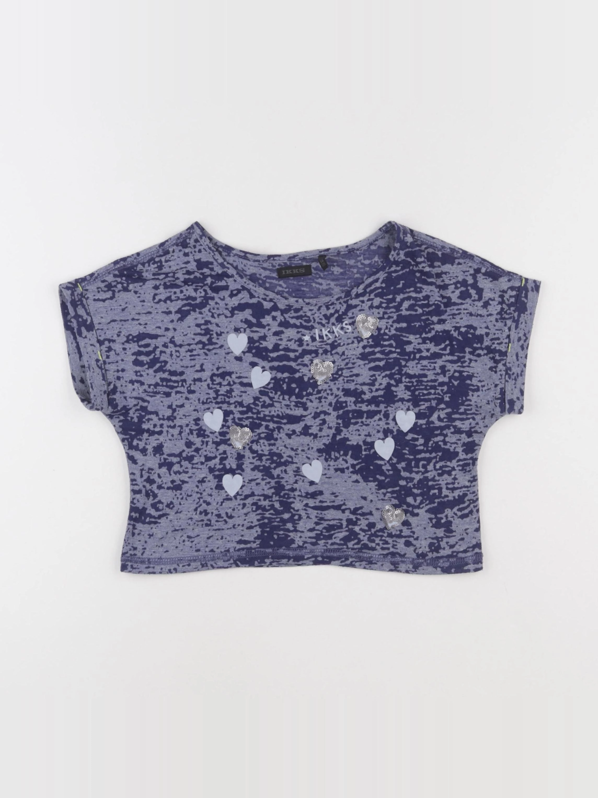 IKKS - tee-shirt bleu - 8 ans