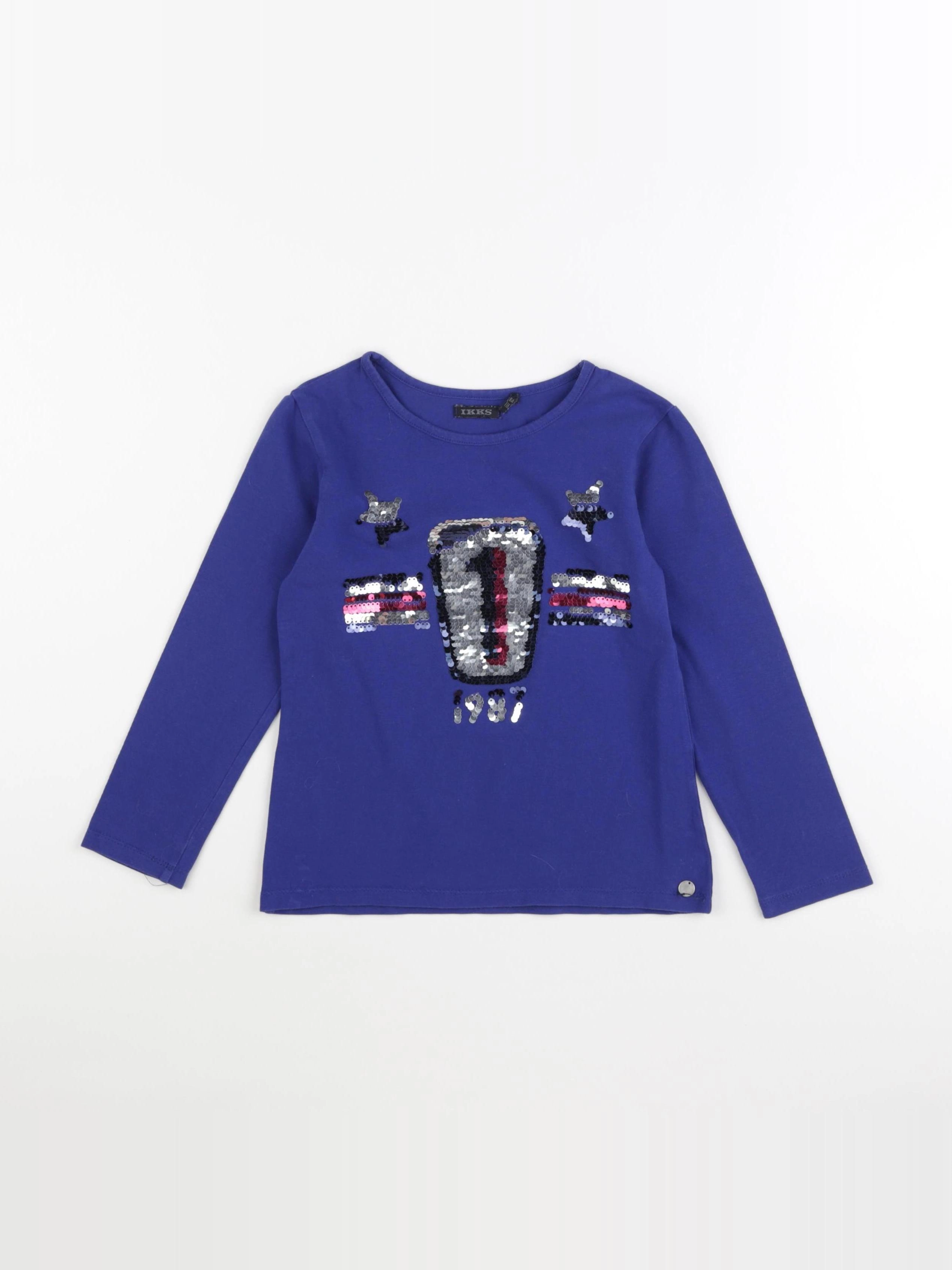 IKKS - tee-shirt bleu - 6 ans