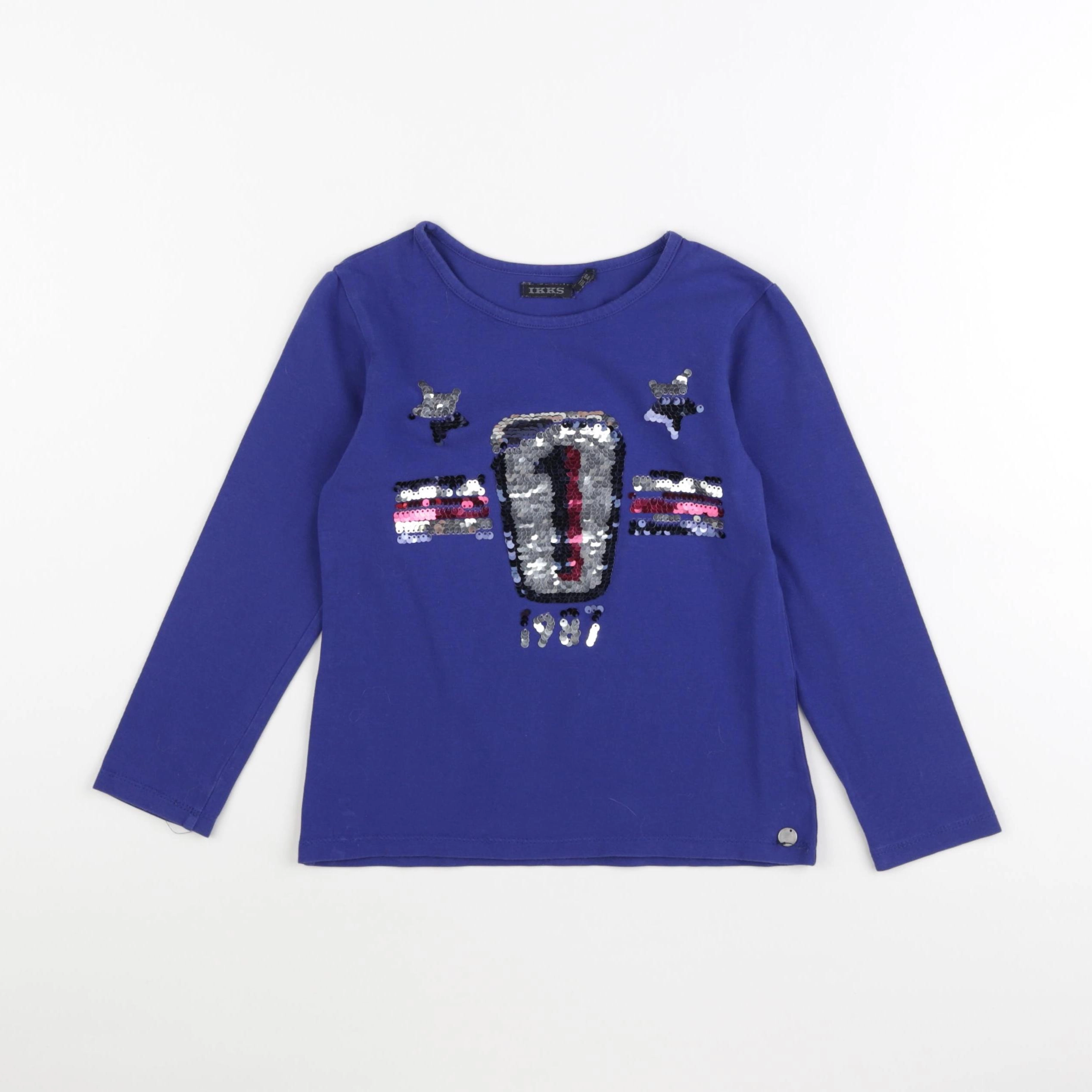 IKKS - tee-shirt bleu - 6 ans