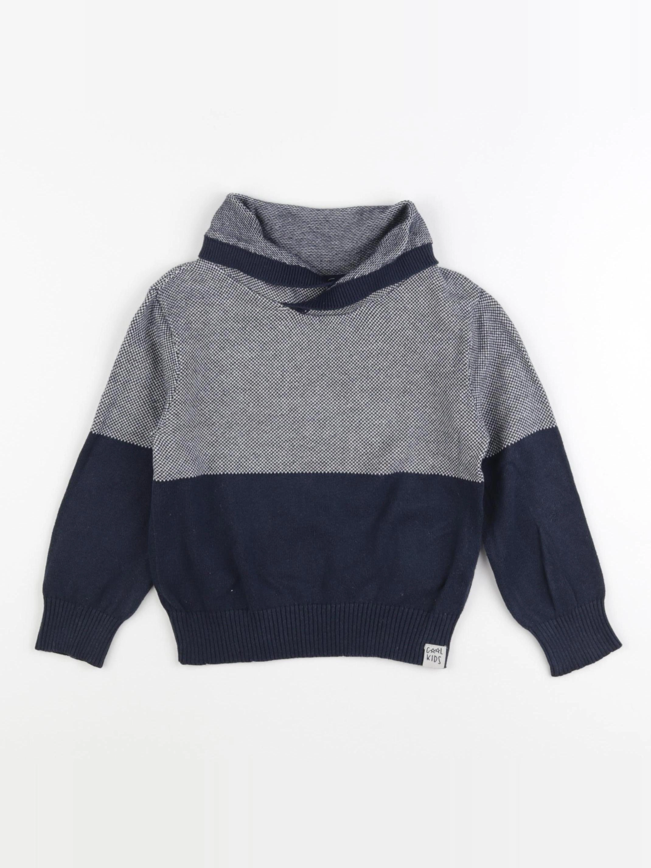Vertbaudet - pull bleu - 4 ans