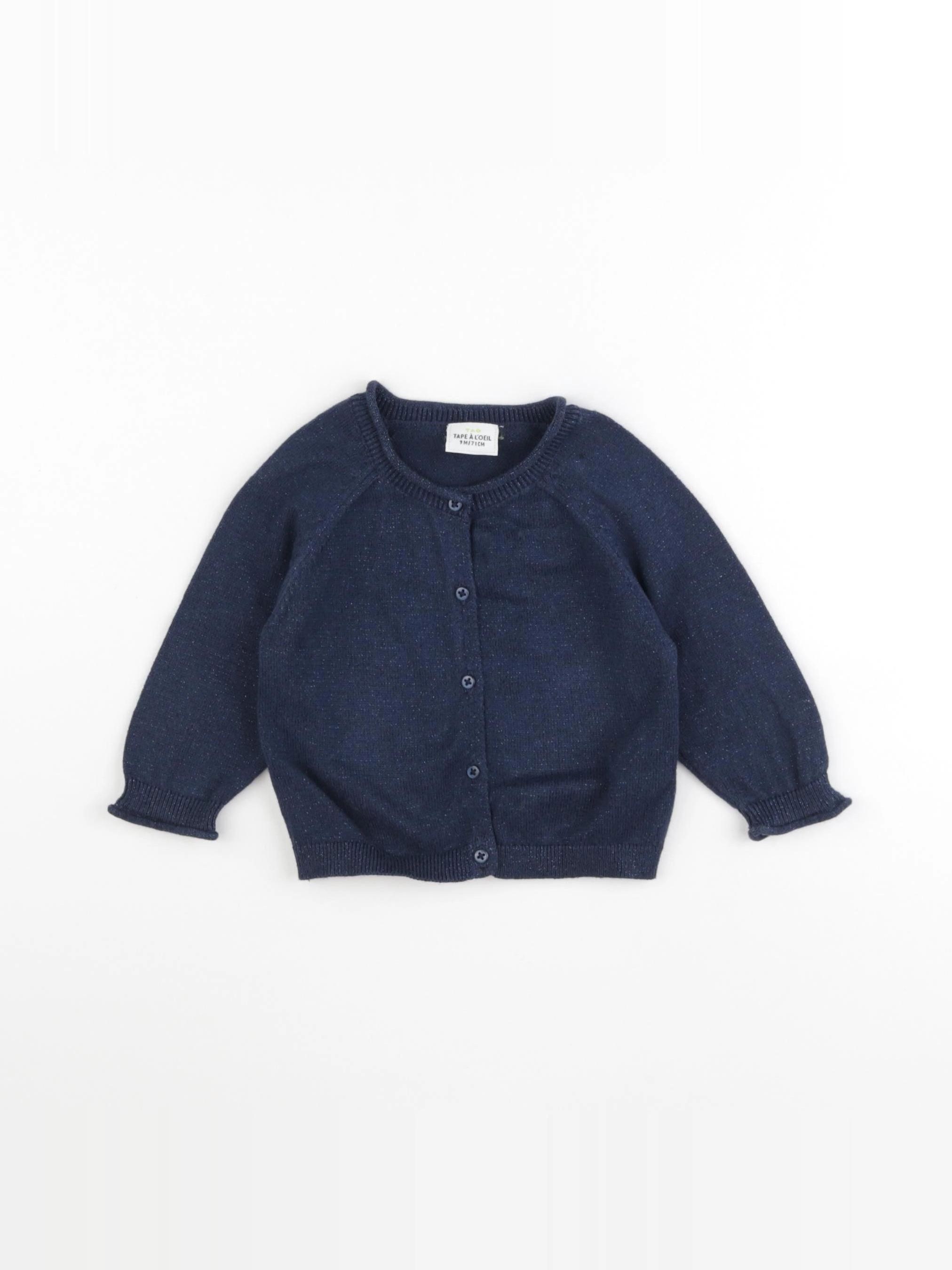 Tape à l'oeil - gilet bleu - 9 mois