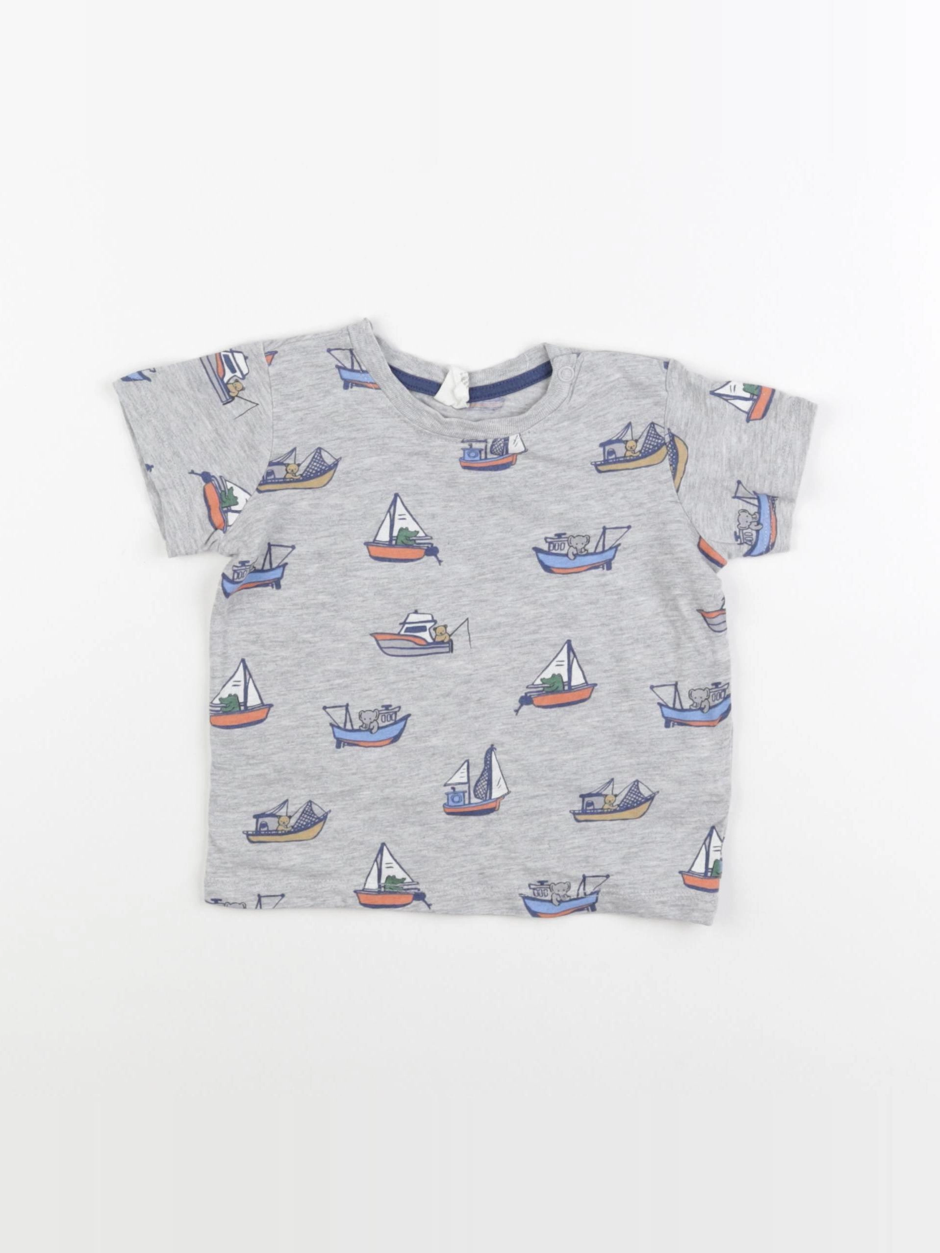 H&M - tee-shirt multicolore - 12/9 mois