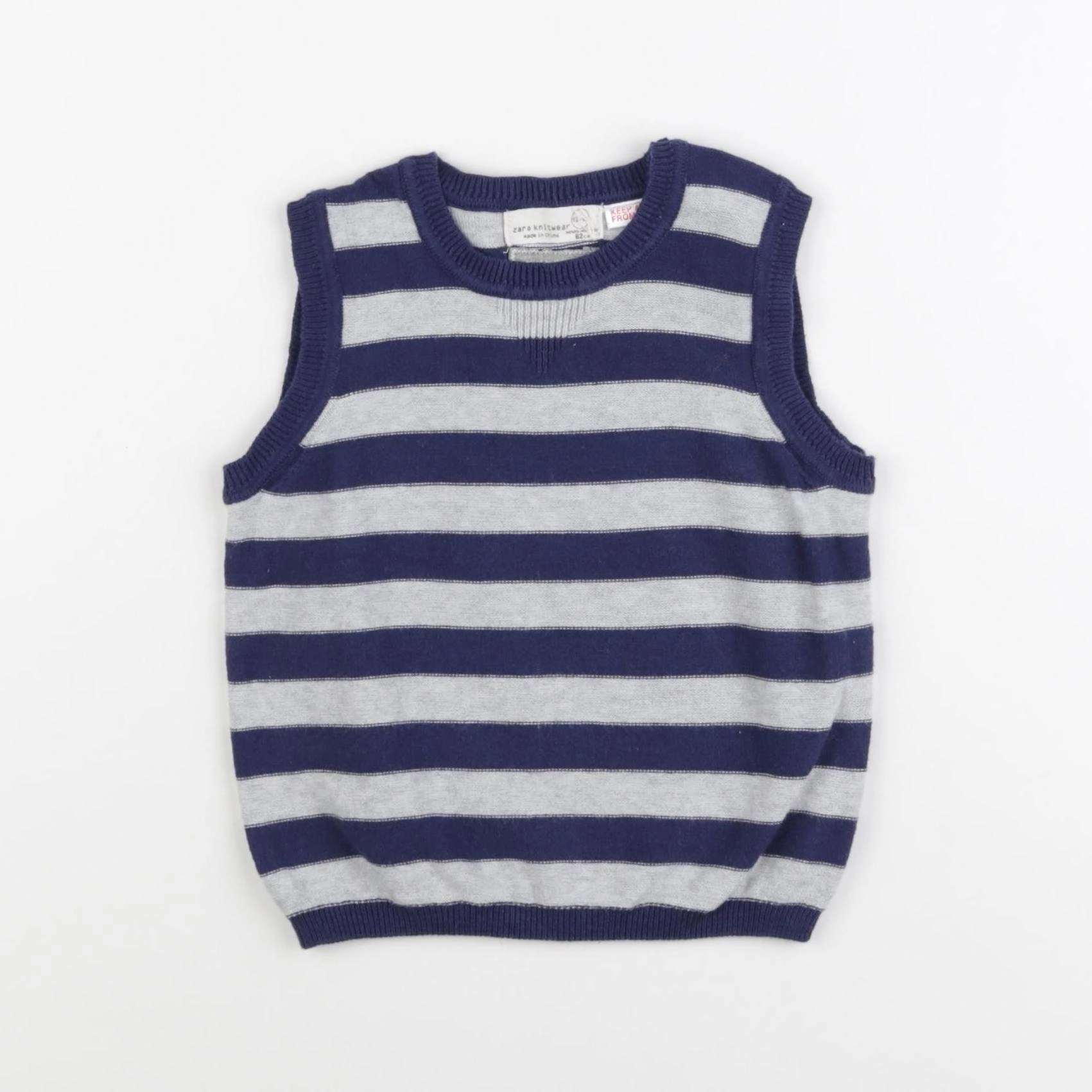 Zara - pull bleu - 12/18 mois