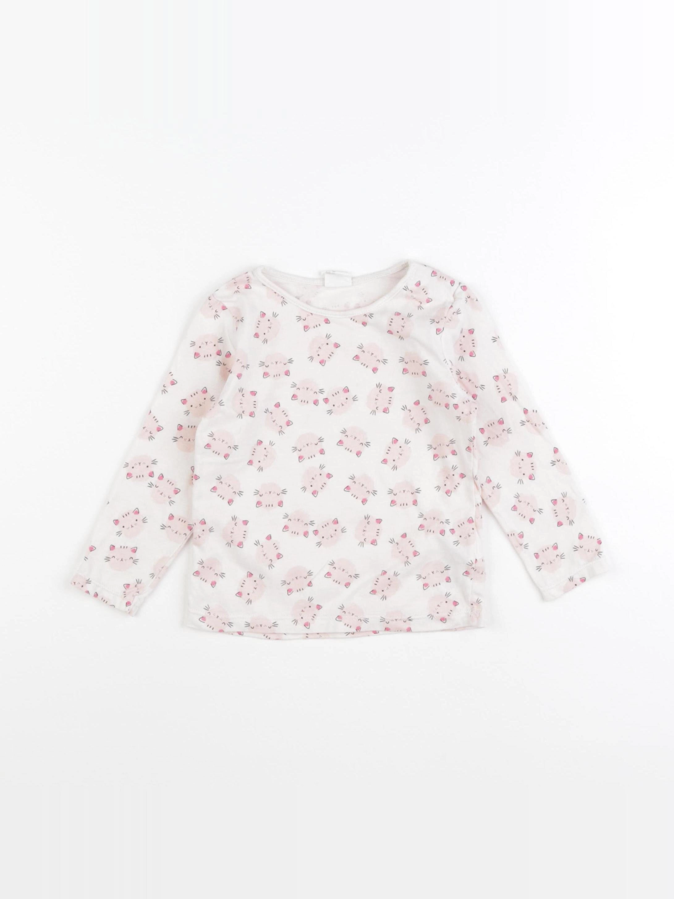 H&M - tee-shirt beige - 12/18 mois