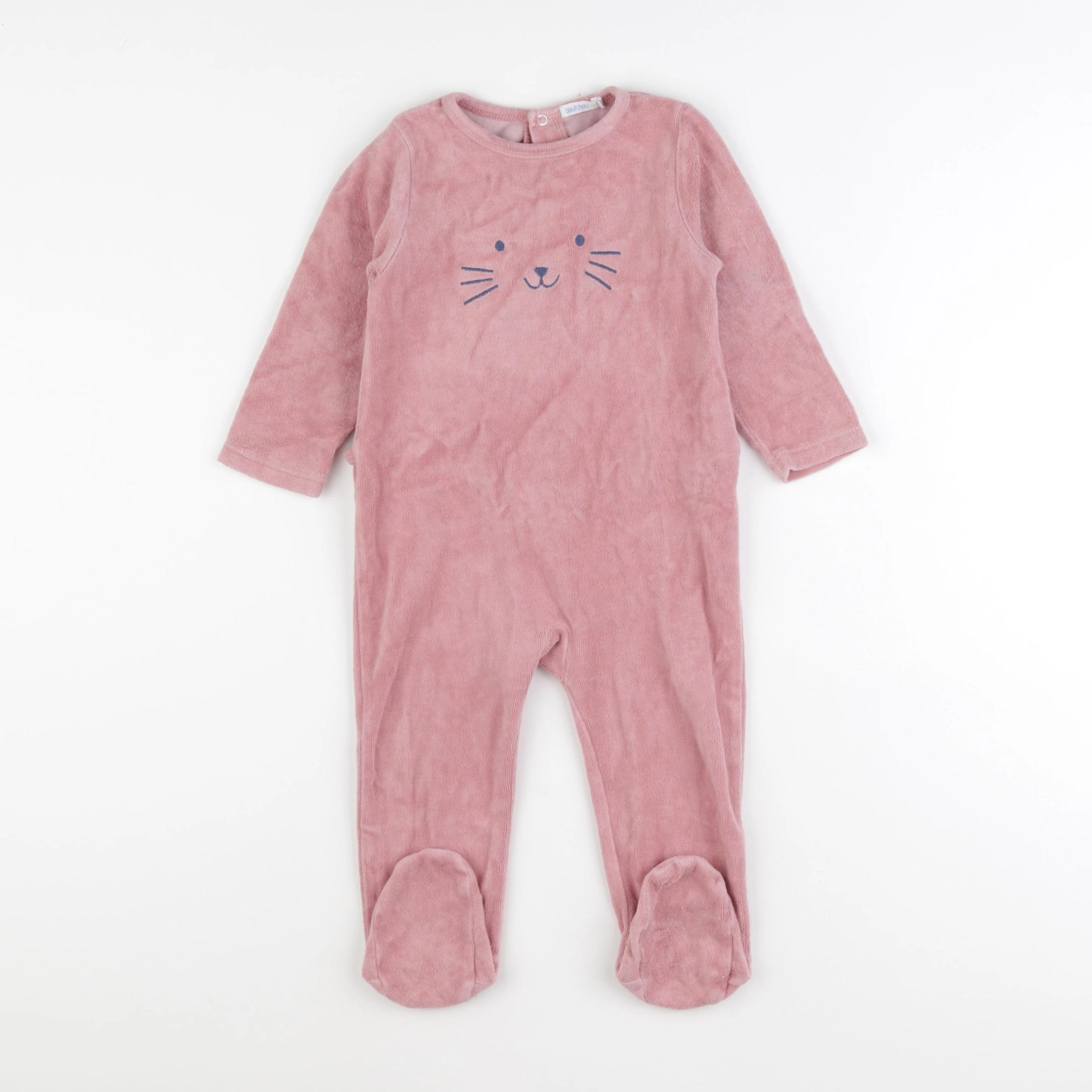 Boutchou - pyjama velours rose - 18 mois