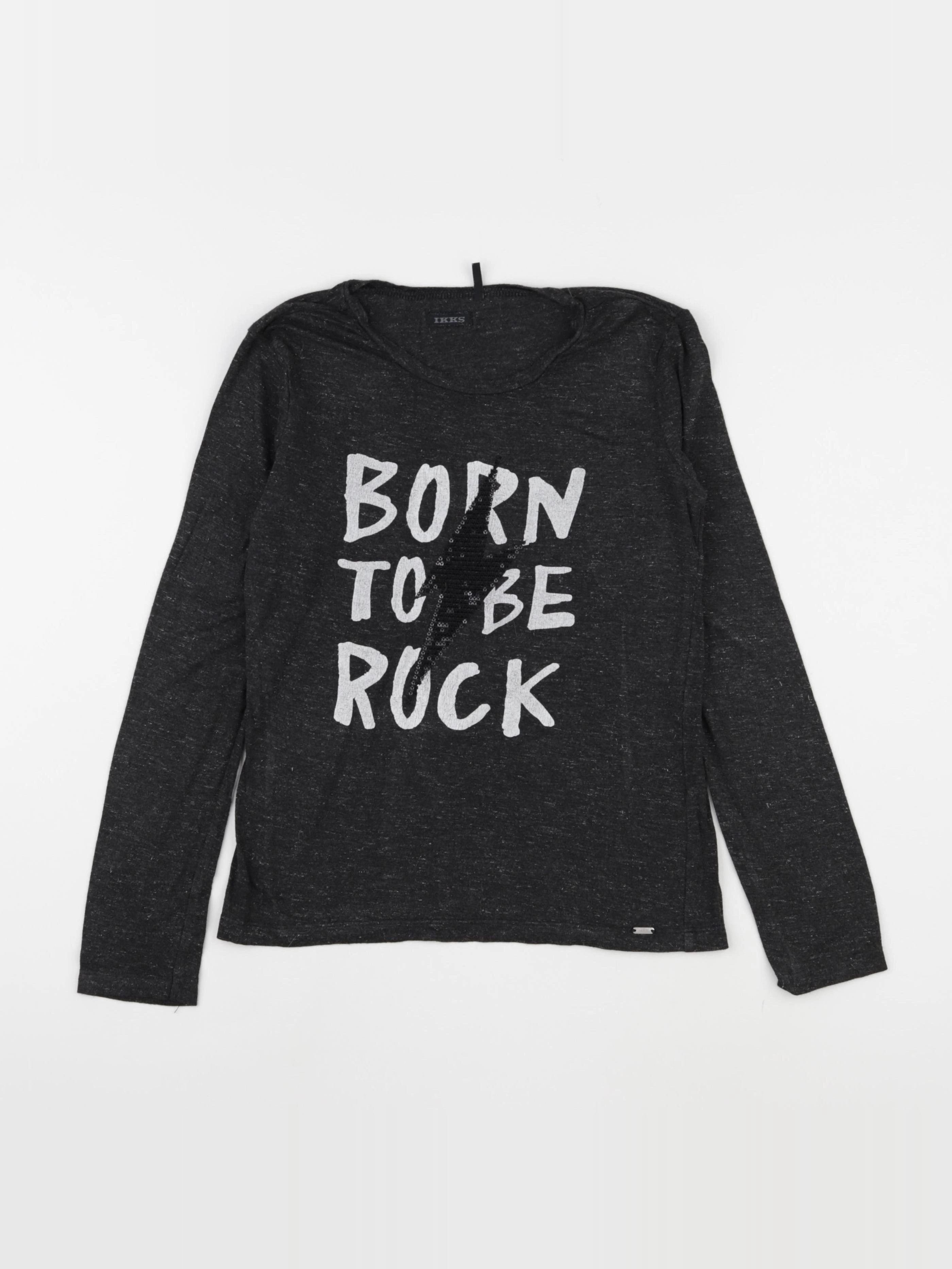 IKKS - tee-shirt gris - 10 ans