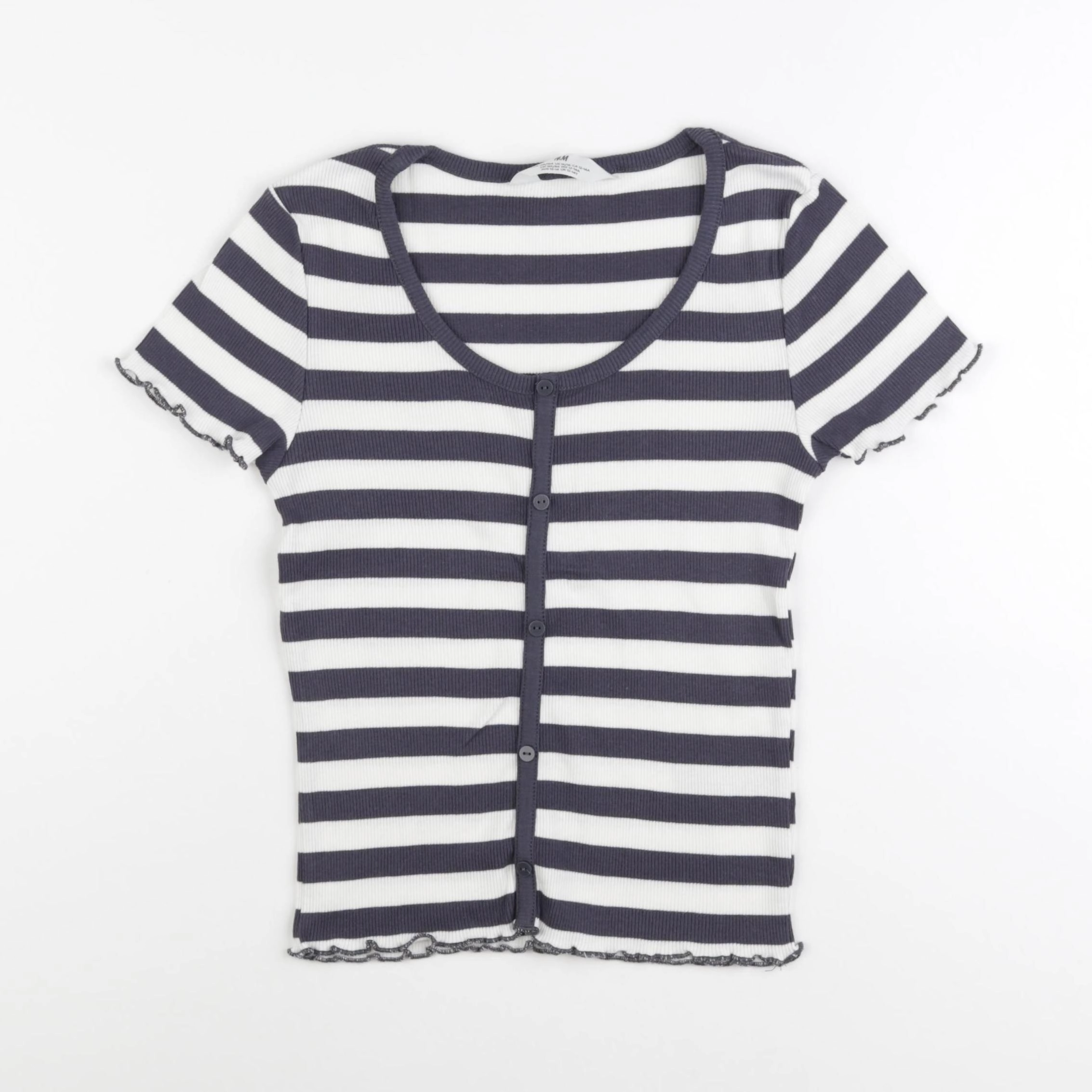H&M - tee-shirt beige, gris - 10/12 ans