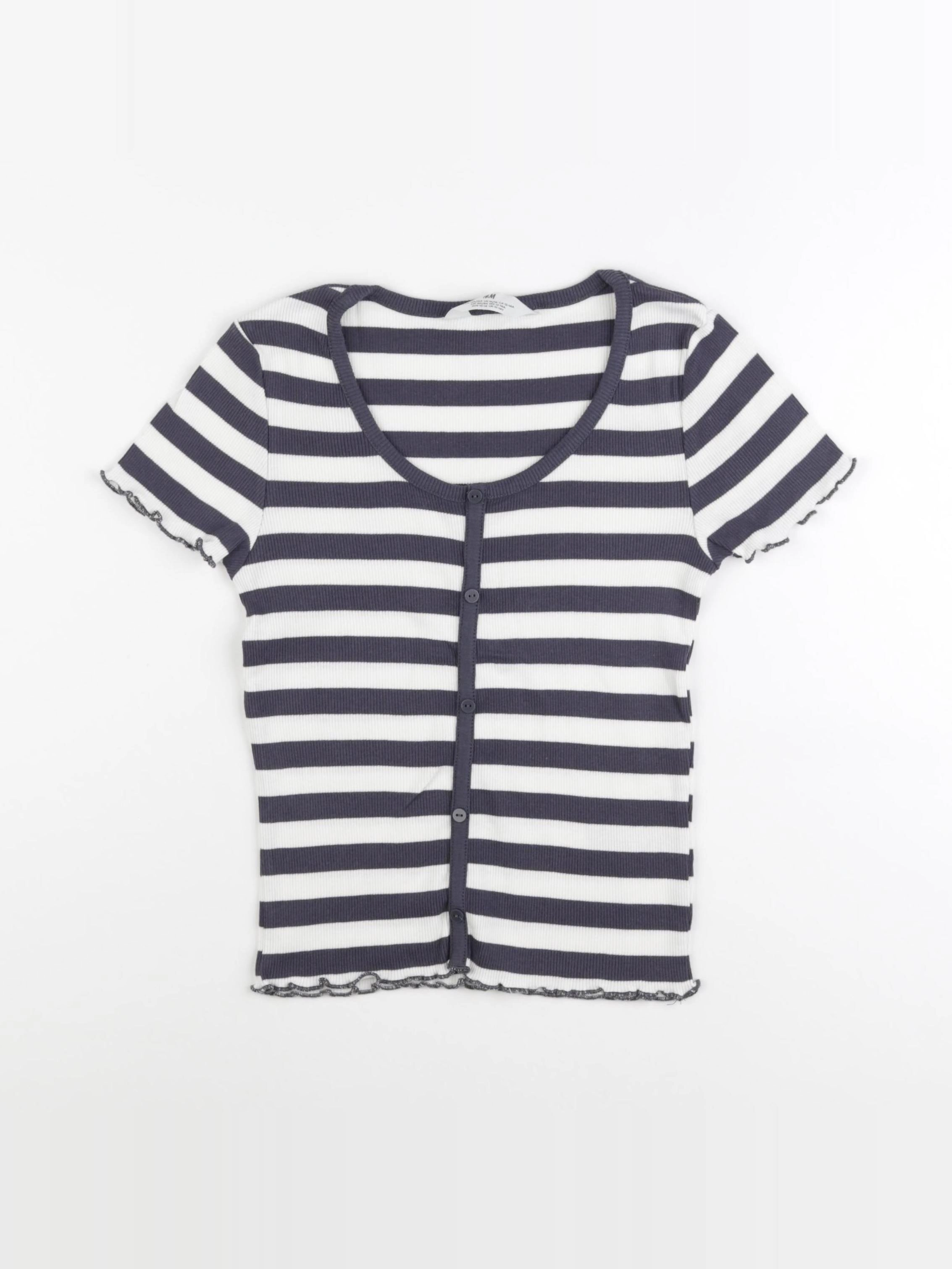 H&M - tee-shirt beige, gris - 12/14 ans