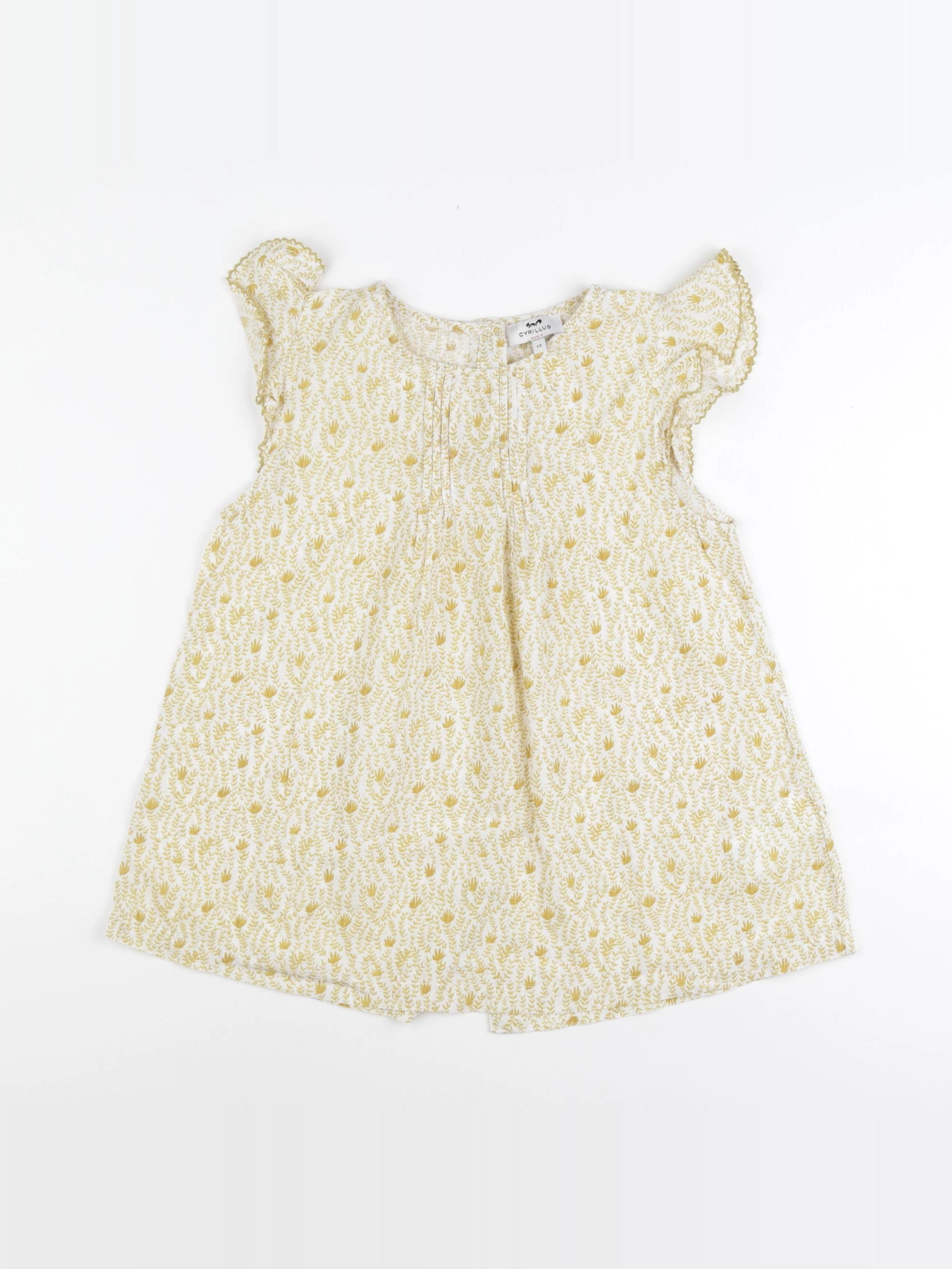 Cyrillus - blouse jaune - 12 ans