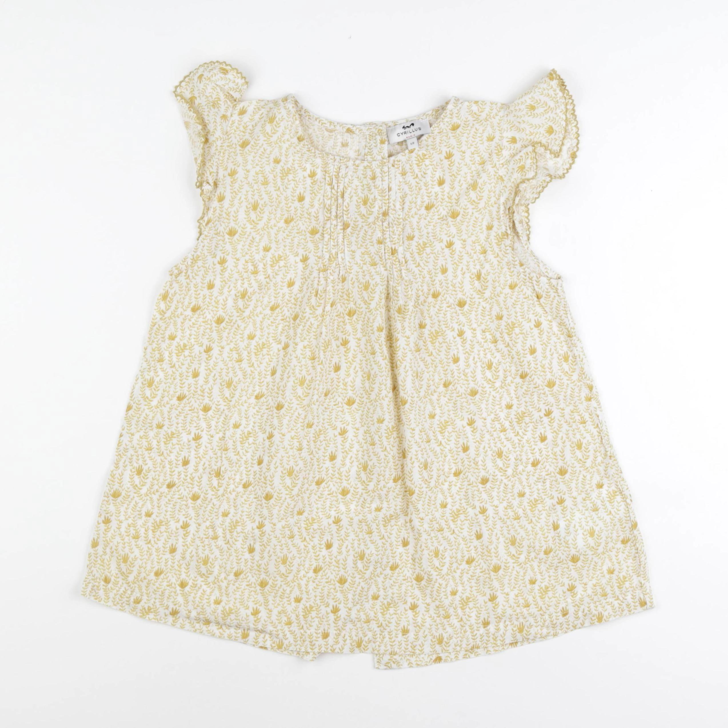 Cyrillus - blouse jaune - 12 ans
