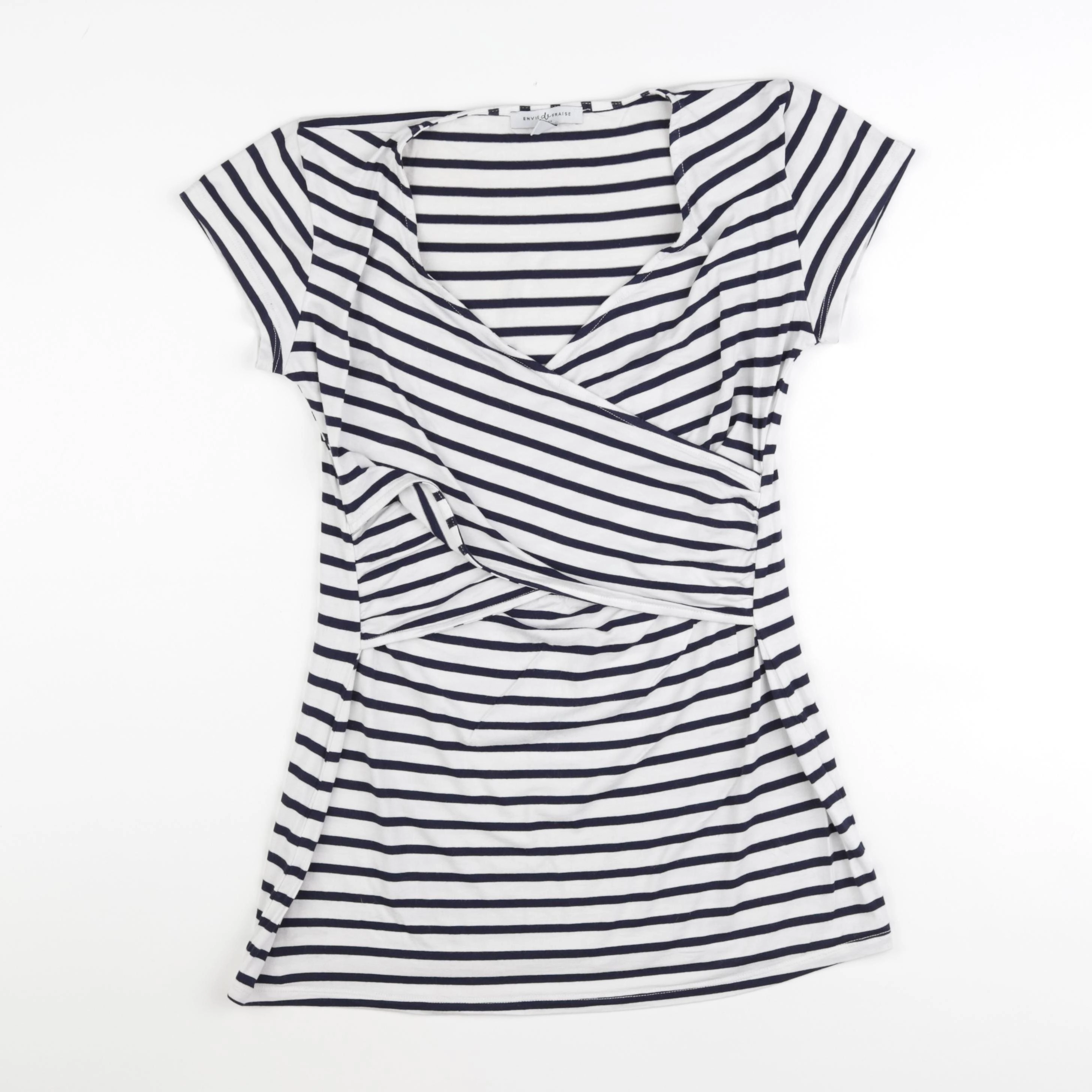 Envie de fraise - tee-shirt grossesse, allaitement bleu - 40 à 42
