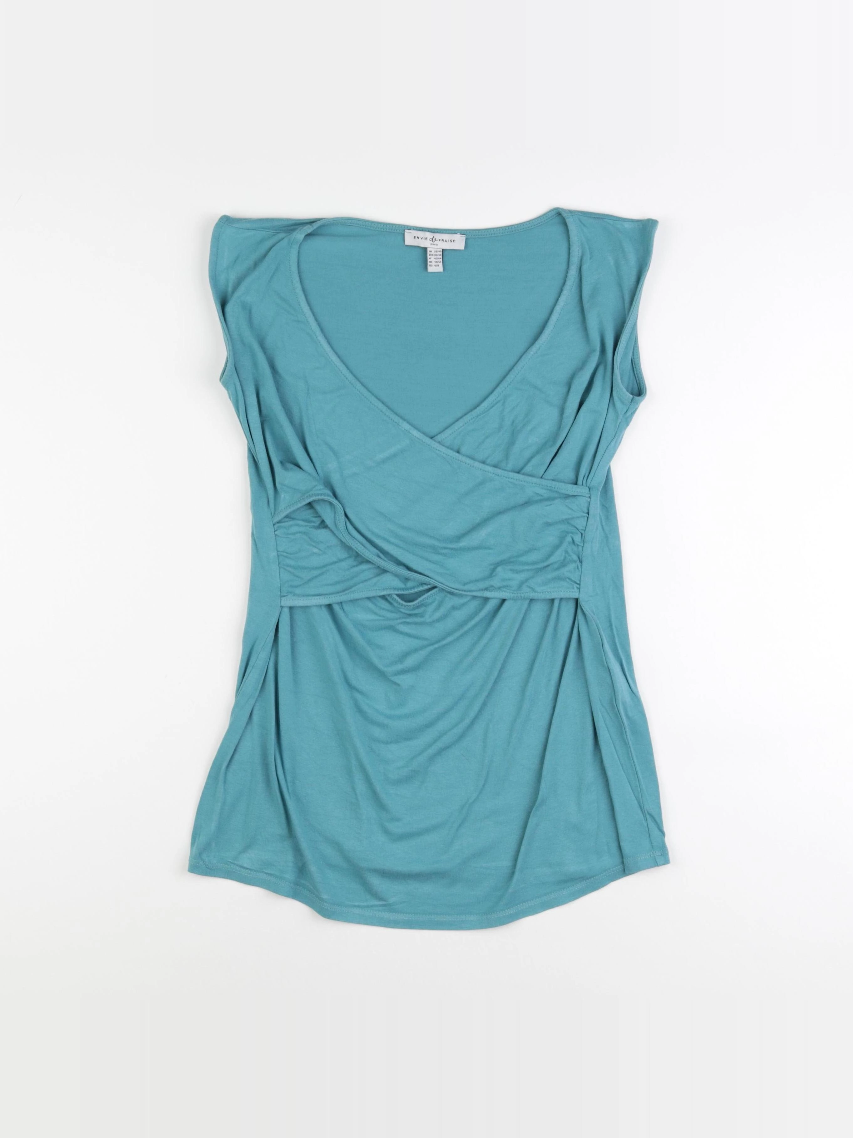 Envie de fraise - tee-shirt grossesse bleu - 38 à 40