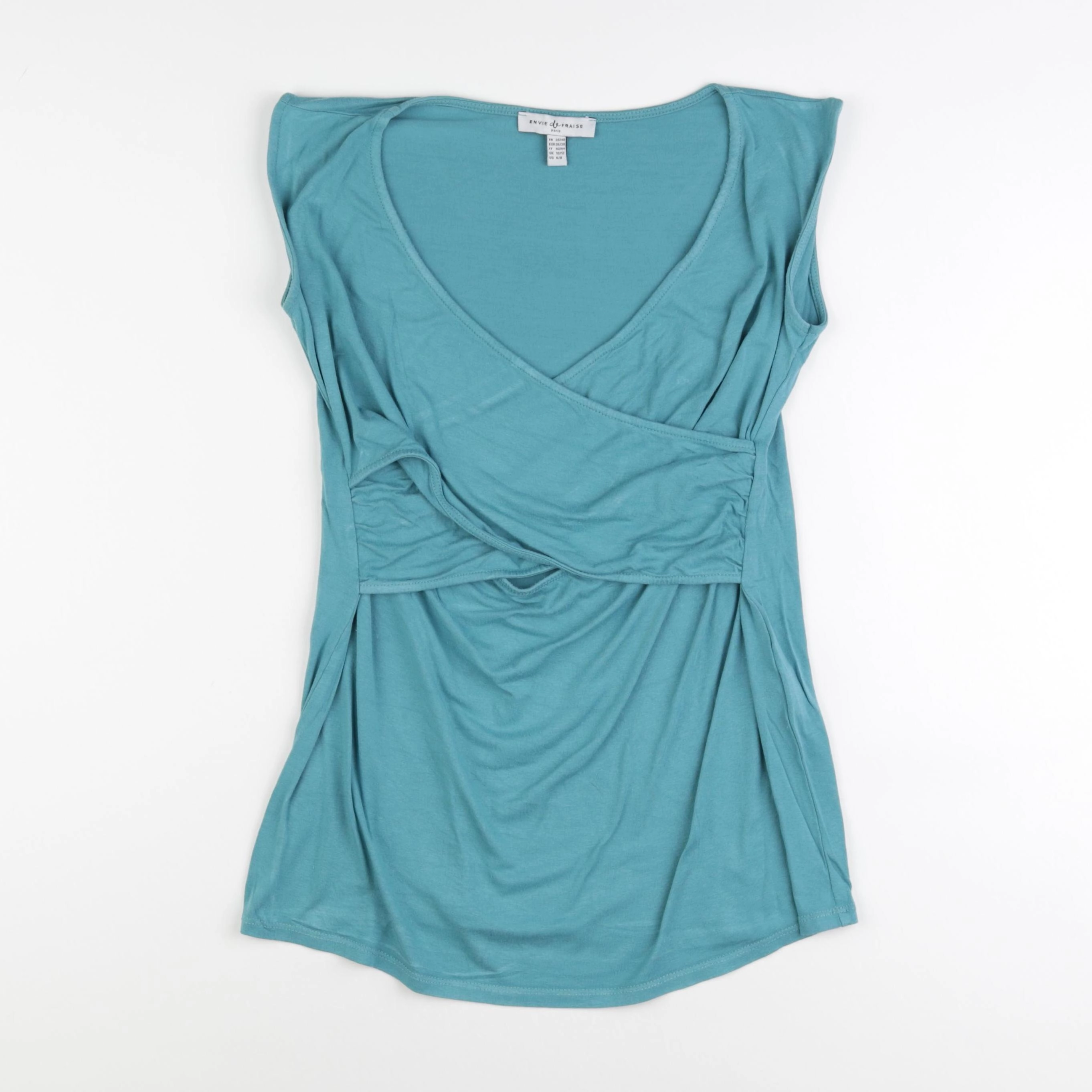 Envie de fraise - tee-shirt grossesse bleu - 38 à 40