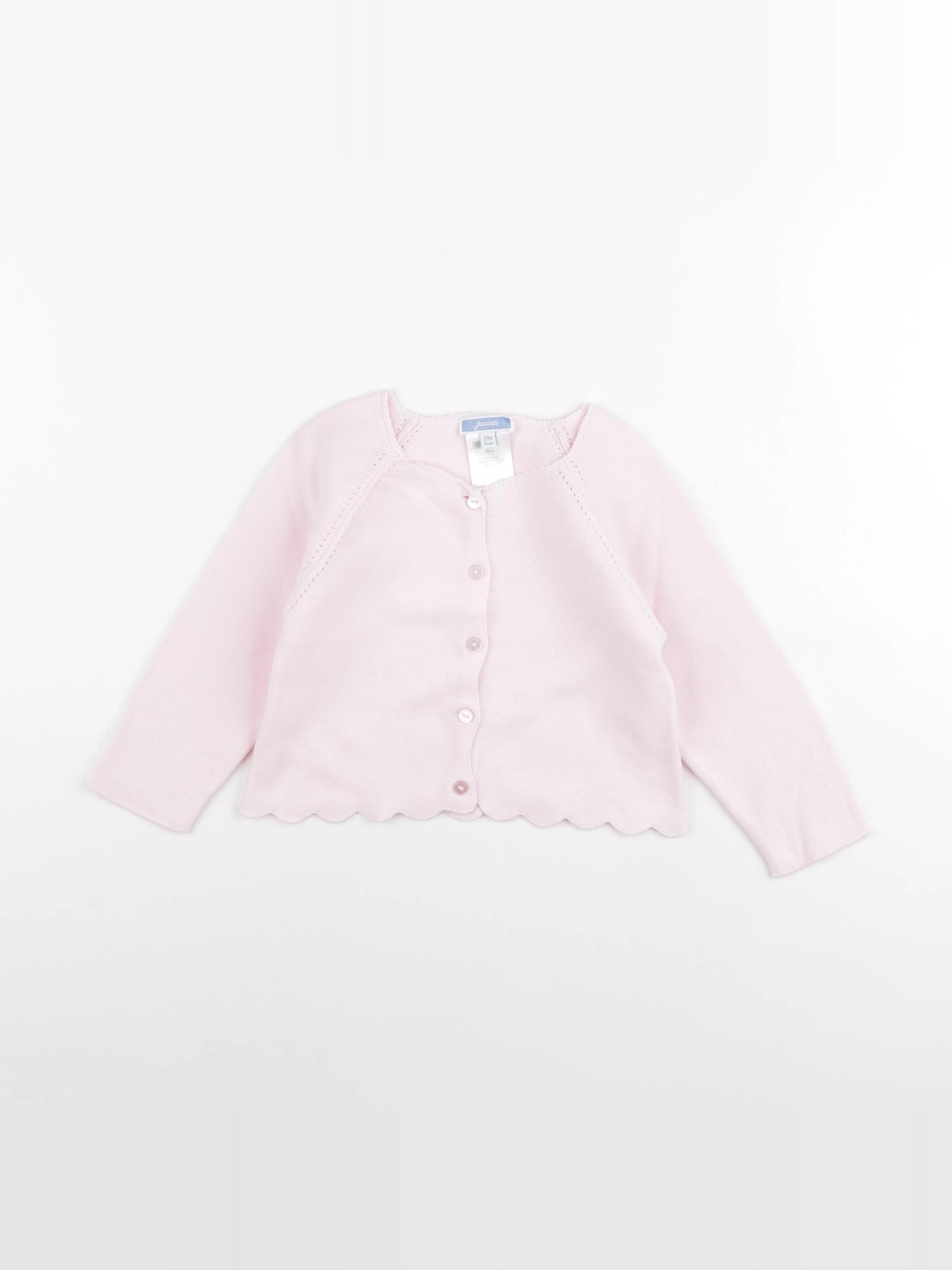 Jacadi - gilet rose - 24 mois