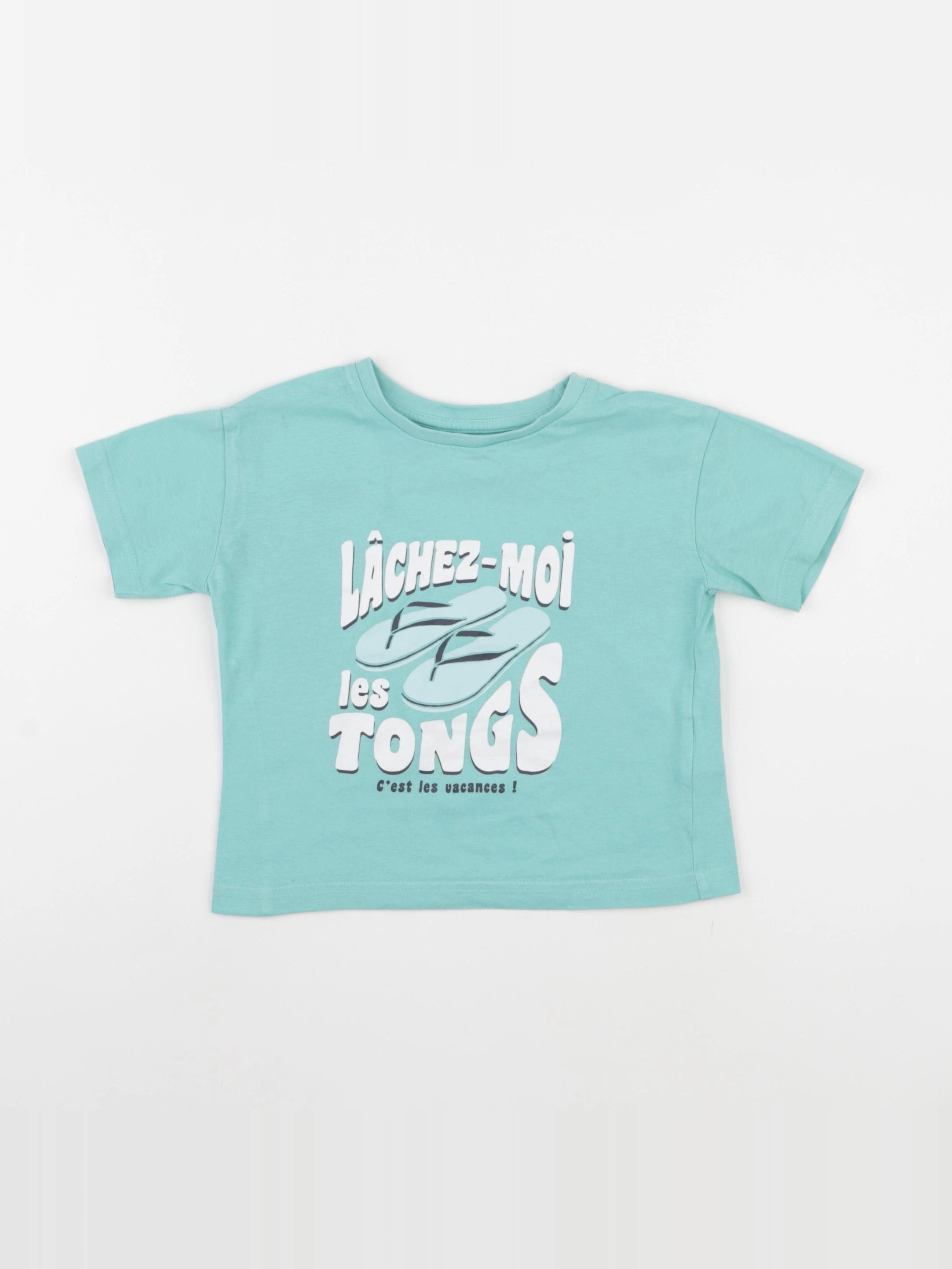 Vertbaudet - tee-shirt vert - 3 ans