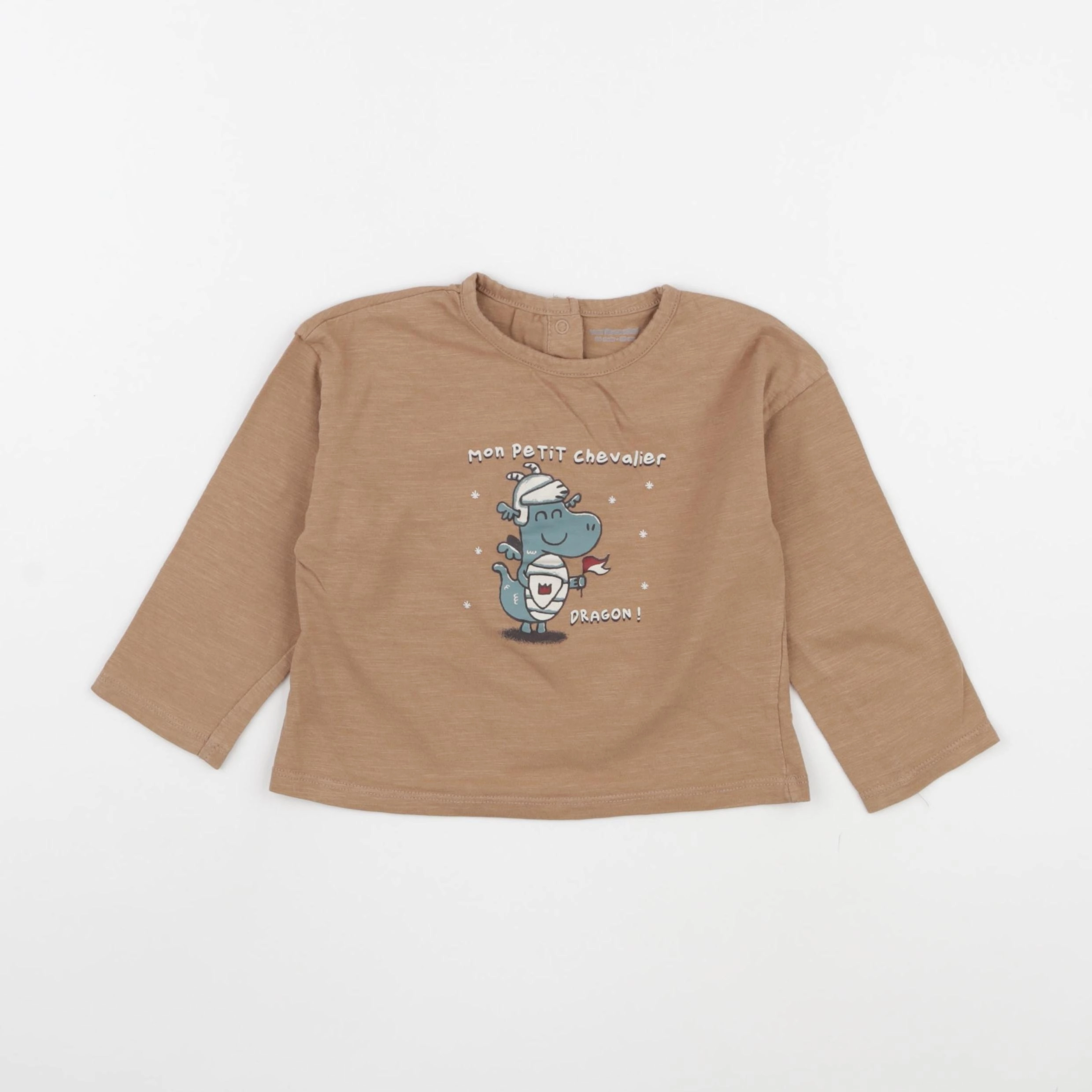 Vertbaudet - tee-shirt marron - 24 mois