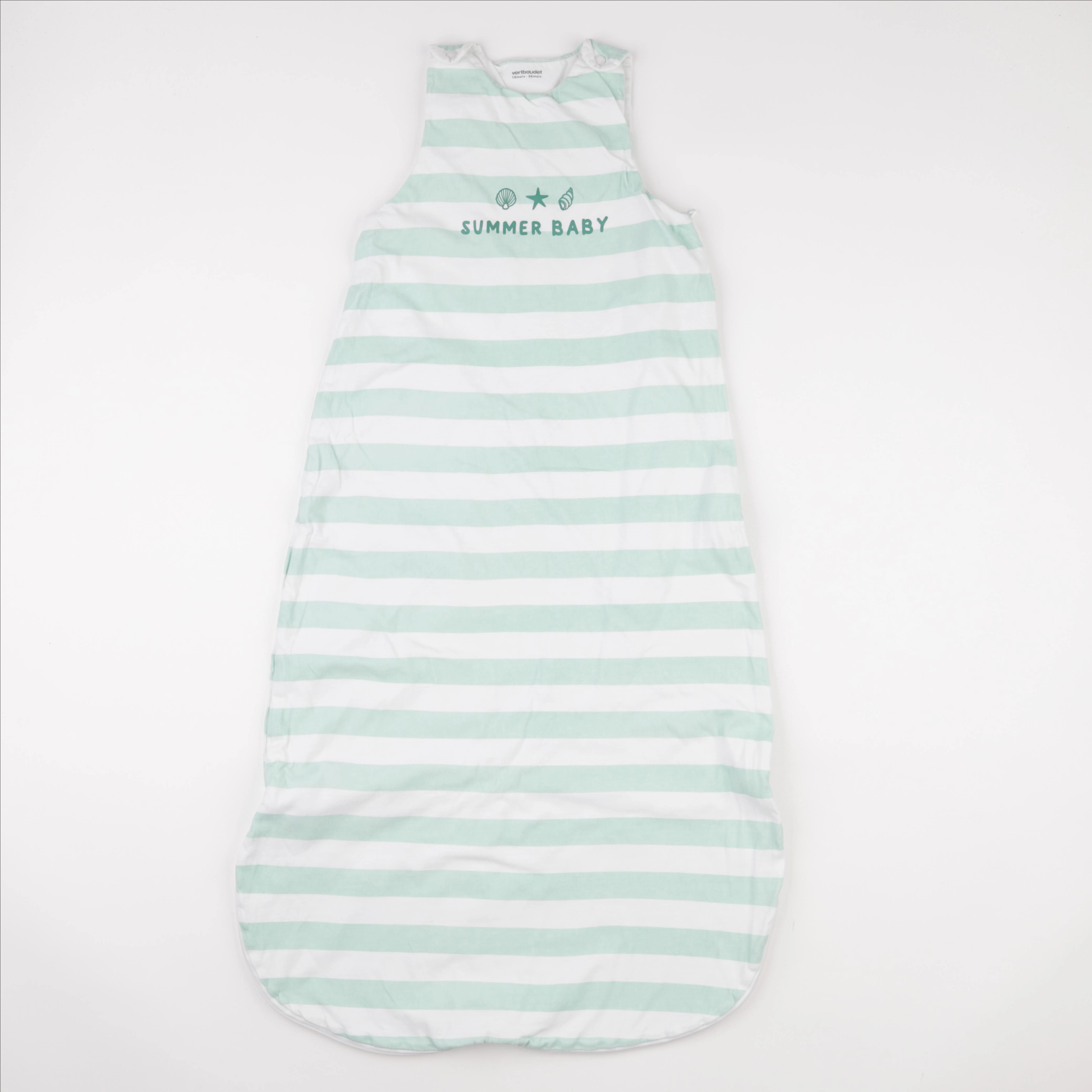 Vertbaudet - gigoteuse blanc, vert - 18/36 mois