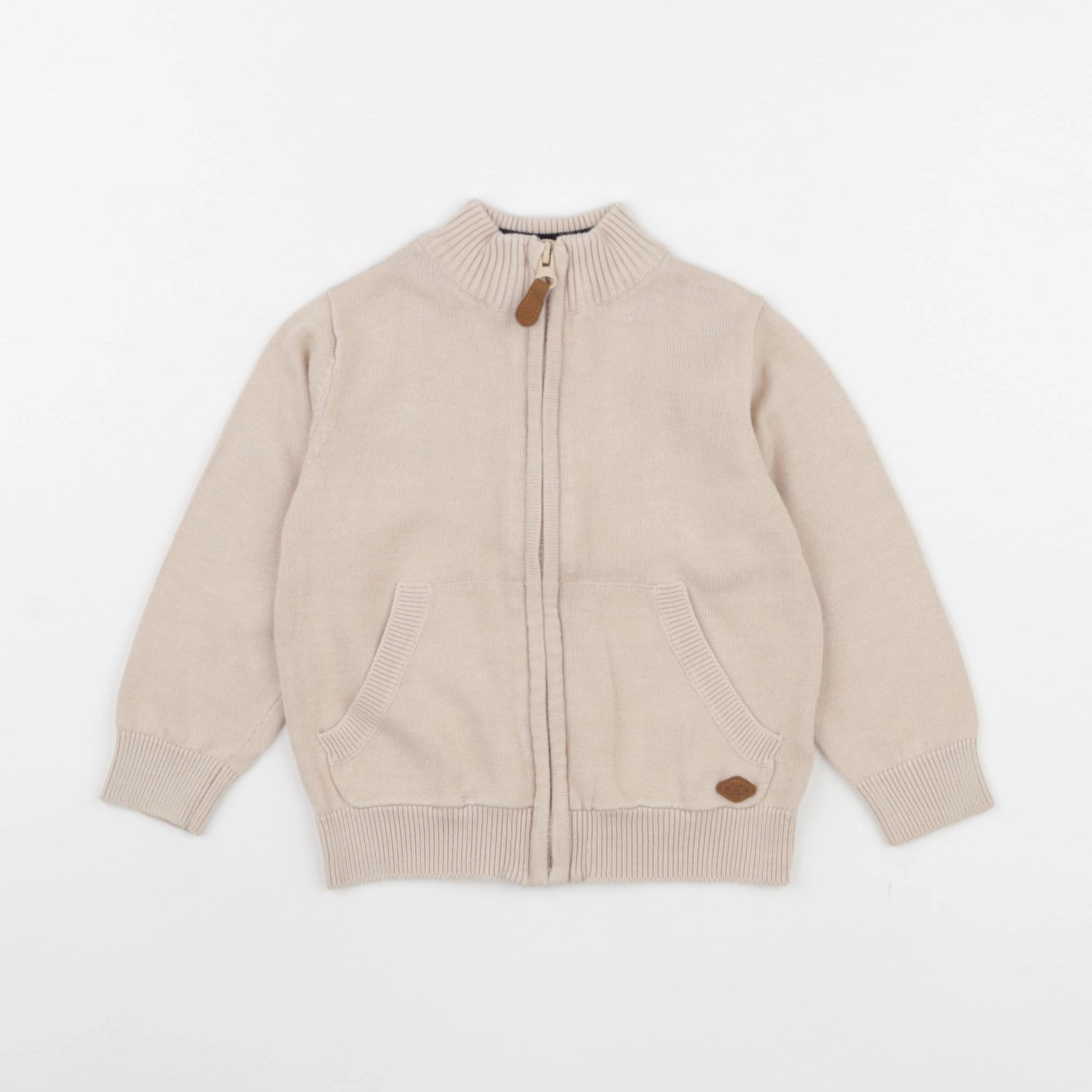 Vertbaudet - gilet beige - 36 mois
